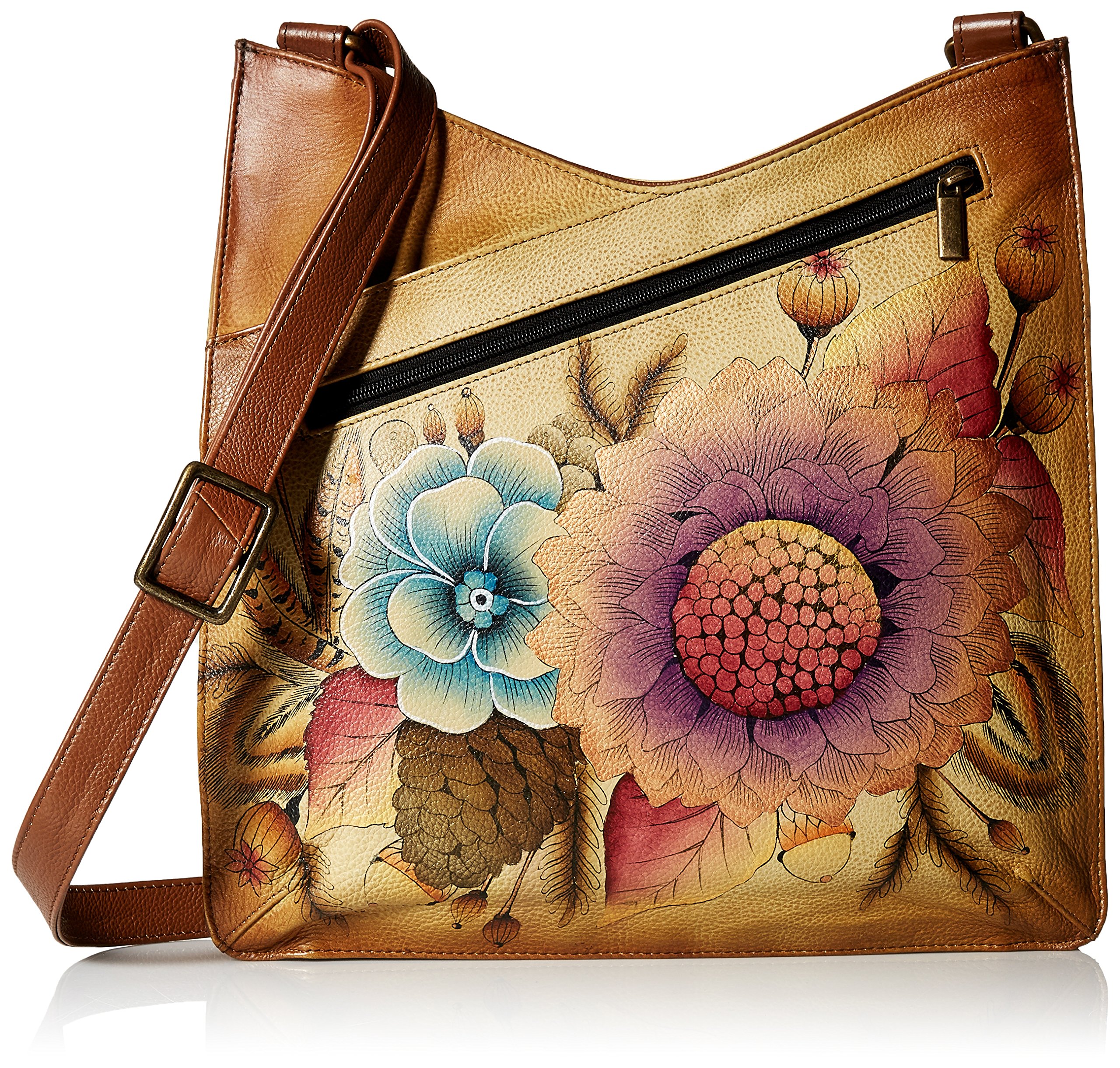 ANUSCHKA レディース ANNA BY ANUSCHKA HAND PAINTED LEATHER WOMEN\'S V TOP LARGE CROSSBODY US サイズ: One Size｜global研究所