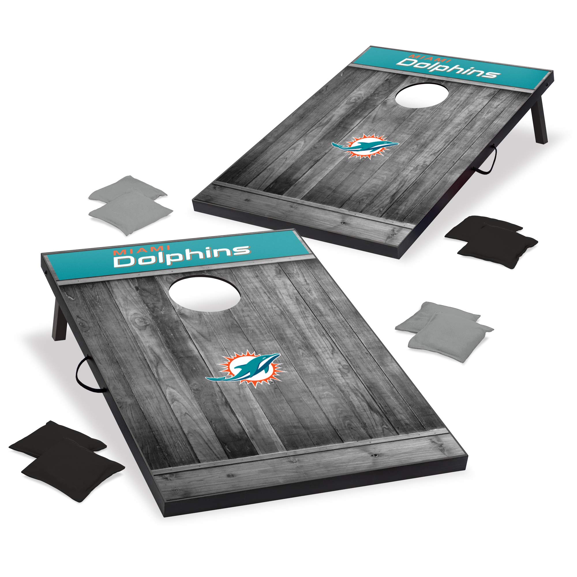 ワイルドスポーツ2 ' x3 ' MDF木製NFL Cornhole Set ? グレー木製デザイン|global研究所