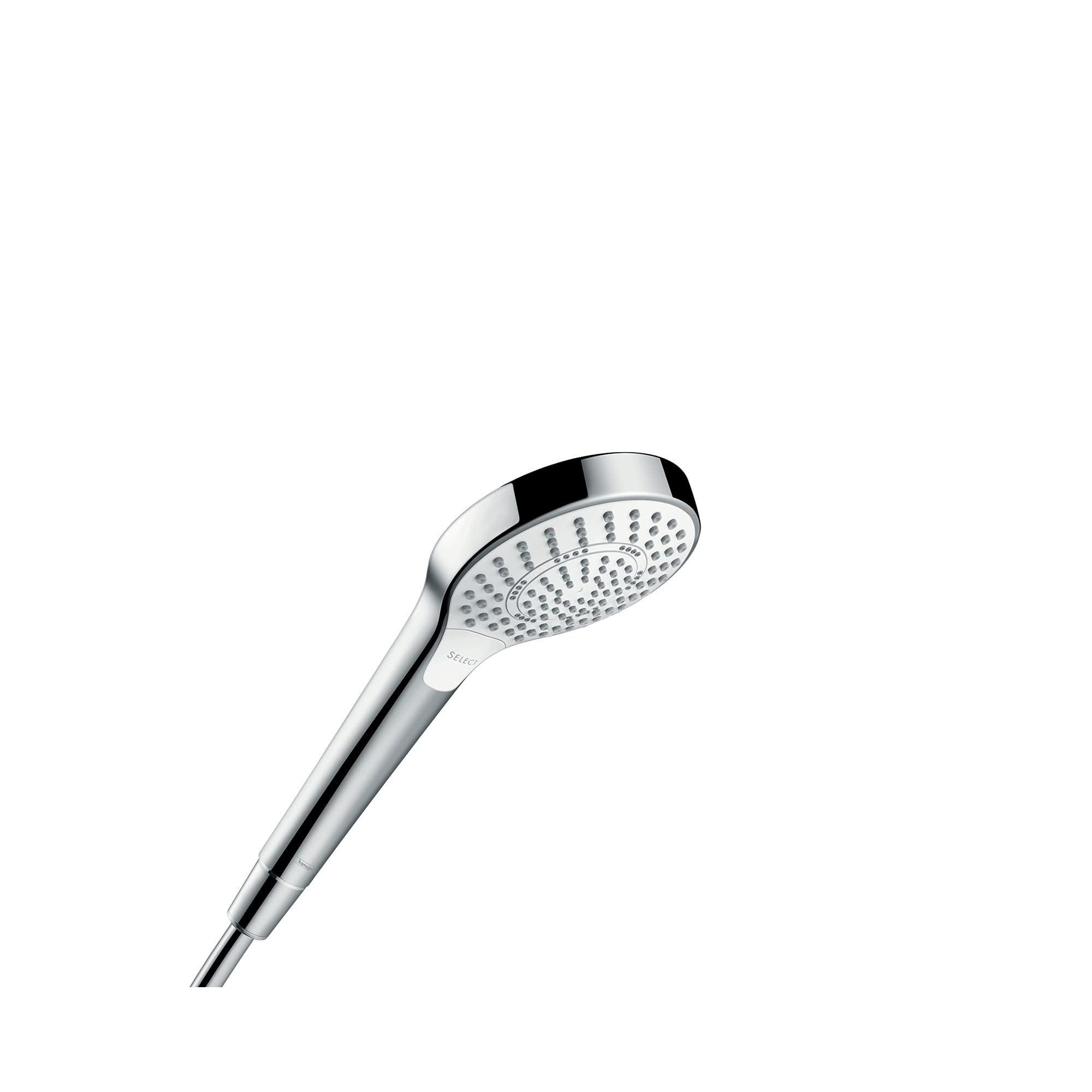 hansgrohe Croma Select S 置き目流れ 4in ハンドヘルド シャワー上端 今めかしい 3 SoftRain、IntenseRain、Pulsating Massage 04724400