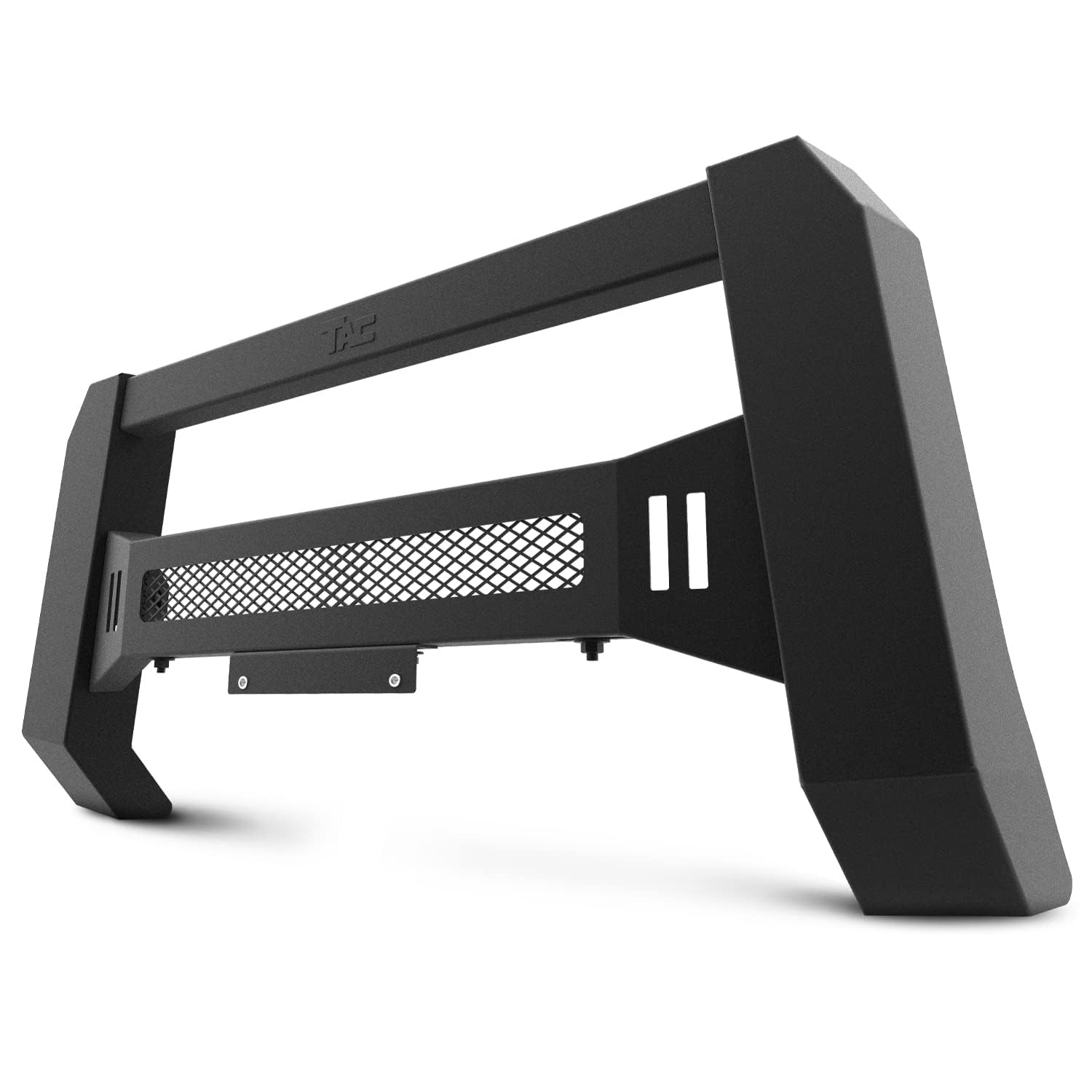 TAC Predatorメッシュ変わり種ModularブルバーブラシのピックアップトラックフロントバンパーグリルガードFine Textured黒いことSuitable for LEDオフロードともし火 2005-2017 TOYOTA TACOMA 黒いこと TEC1-T10AC2TM
