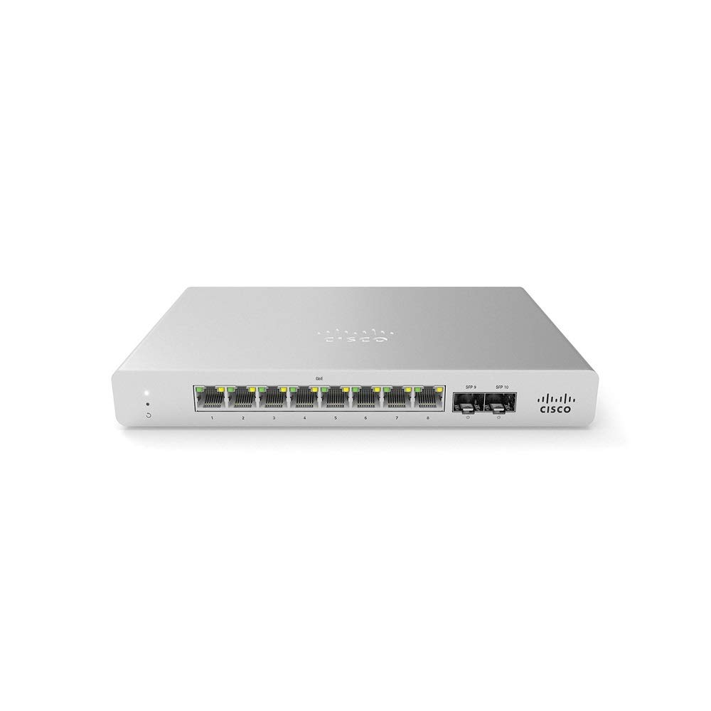 Cisco Meraki MS120-8 Cloud-Managed Compact Switch - 8X 1GbE Ports 2X 1G (SFP) Uplink Interfaces - Incl. 1 Yr Enterprise License|global研究所