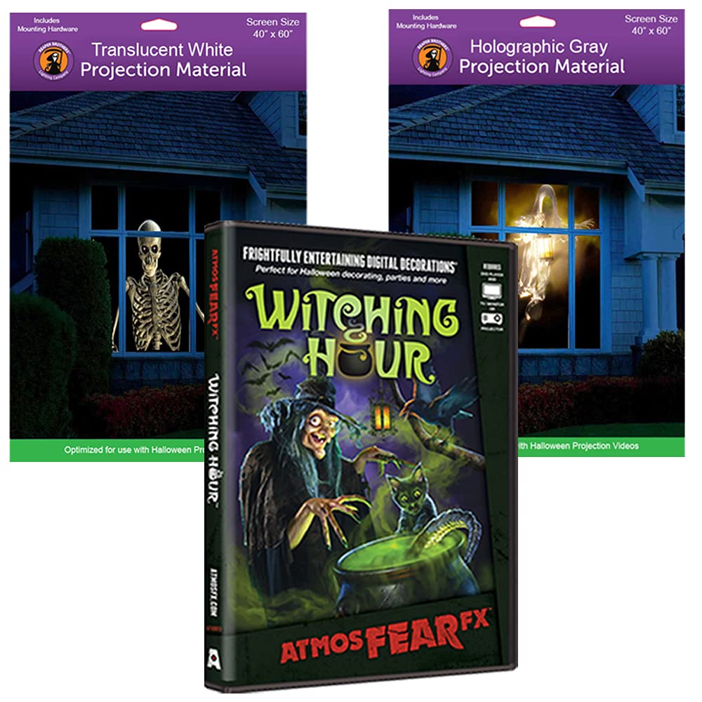 AtmosFEARfx Witching Hourハロウィンデジタル装飾DVD WITH Hollusion ( W ) + Reaper Brosウィンドウ投影画面