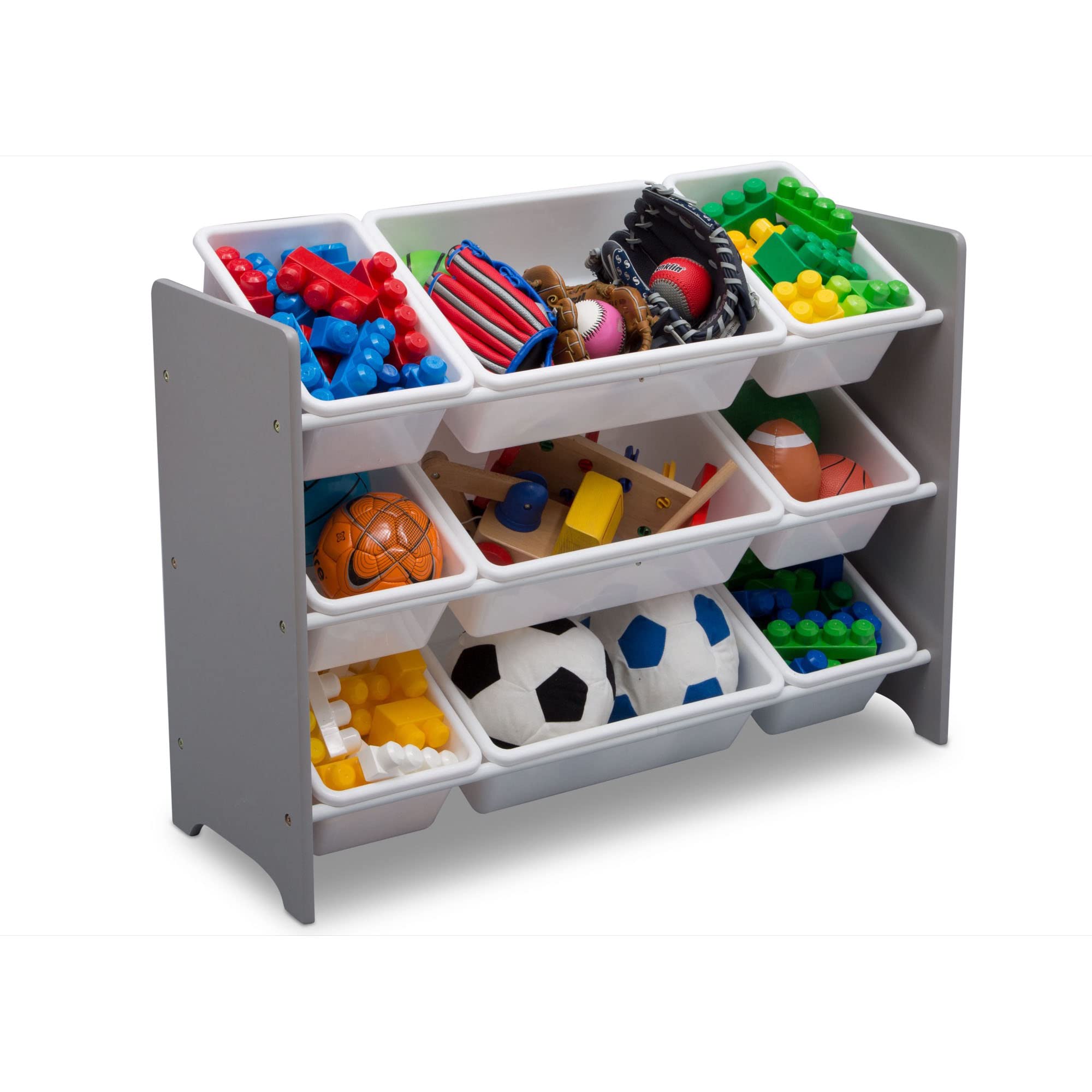 Delta Children MySize 9 Bin Plastic Toy Organizer Grey 141［並行輸入］｜global研究所