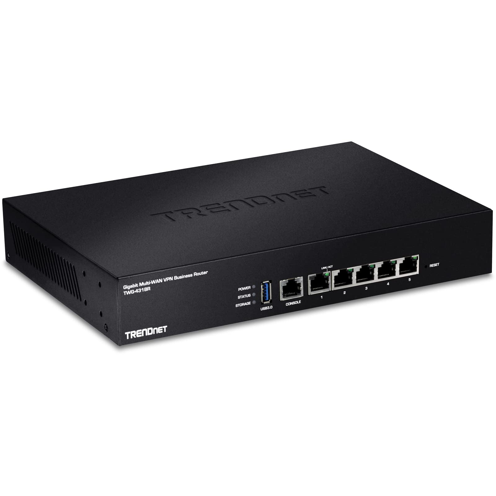 TRENDnet Gigabit Multi-ワイドエリアネットワーク VPN Business Router  TWG-431BR  5 x Gigabit Ports  1 x Console Port  QoS  Inter-VLAN Routing  Dynamic Routing  Load-Balancing  High Availability  Online Firmware Updates プリンター・FAX用インク-インクカートリッジ-パソコン・周辺機器