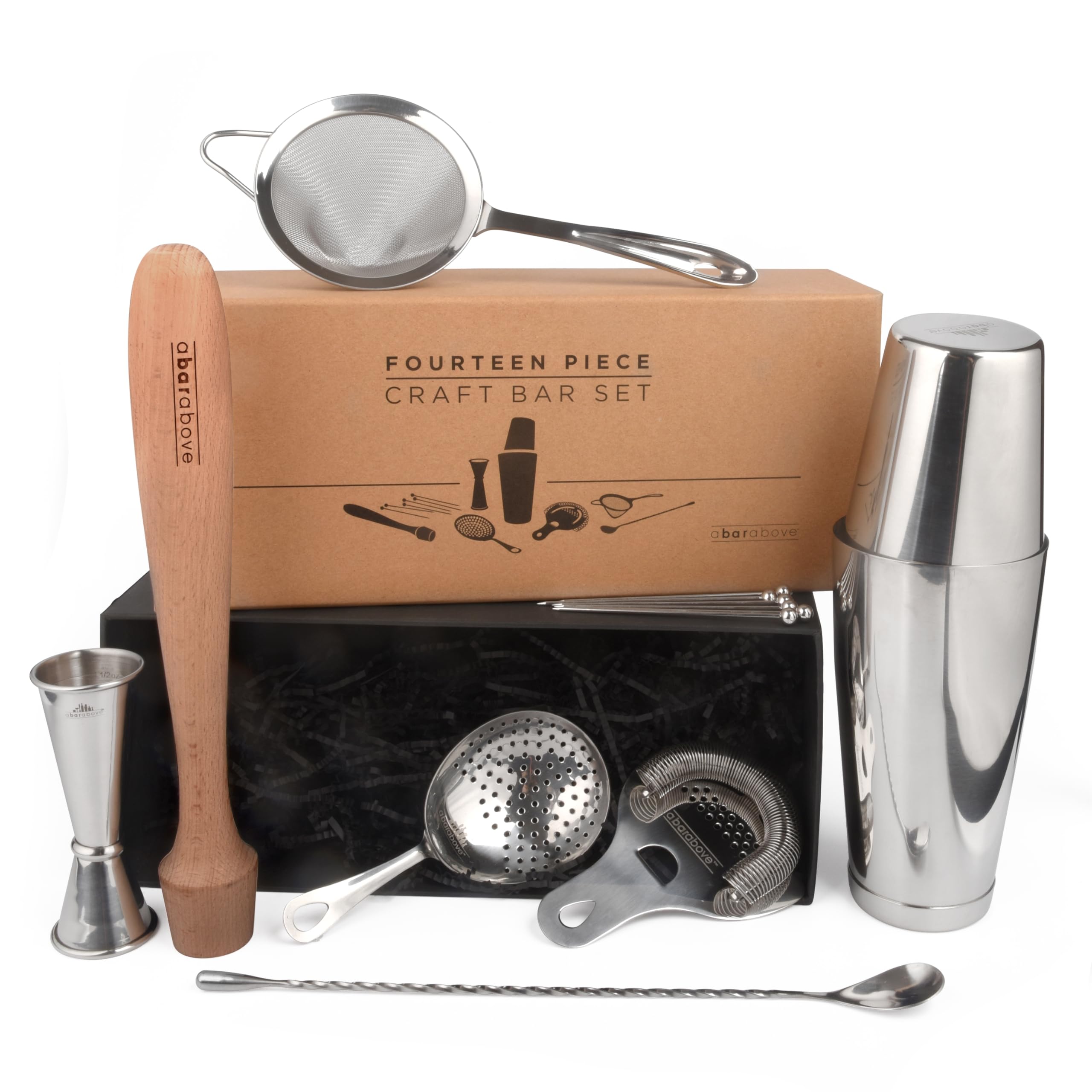 (Advanced) - Craft Bar Set: Set of 14 Pro Bar Tools for Bartender and Home Bars|global研究所