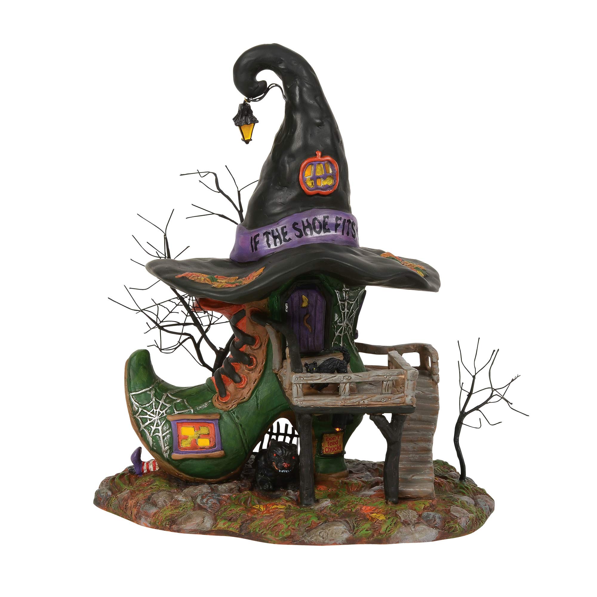 Department 56 26cm Height x 17cm Width x 20cm Length Esmeralda's Shoe Shop Lighted Building