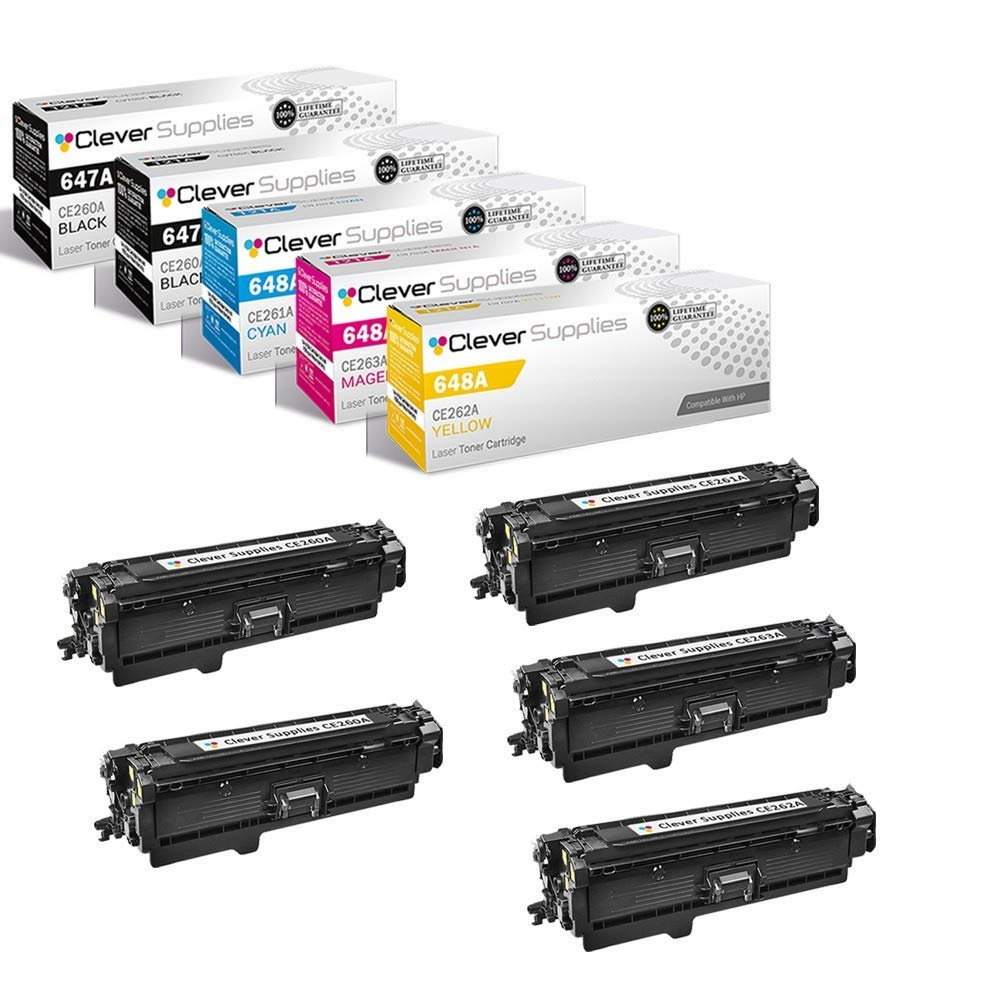 CS取り替えっこfor HP cp4025 N ( セリウム260 a、セリウム261 a、セリウム262 a、セリウム263 a、HP 647 A \u0026 HP 648 A、Color LaserJet cp4000、cp4500、会社組織cp4025dn、cp4525 X Hトナーカートリッジ5色仕掛ける