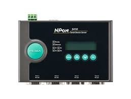MOXA NPort 5410 w/Adapter - 4 Ports RS-232 Serial Device Server 10/100 Ethernet DB9 Male