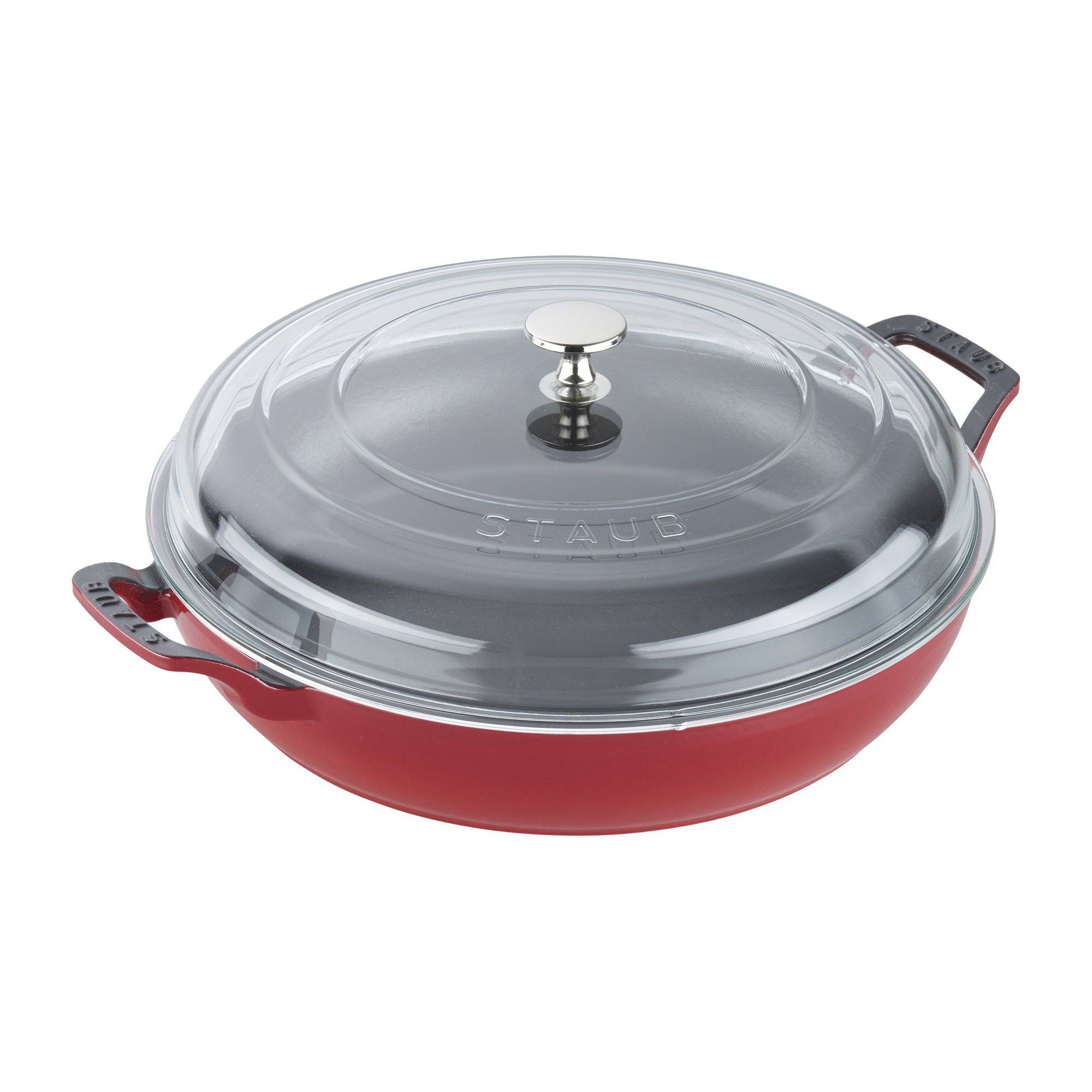 STAUB ブレザー ガラス蓋付き 3.5クォート チェリー|global研究所