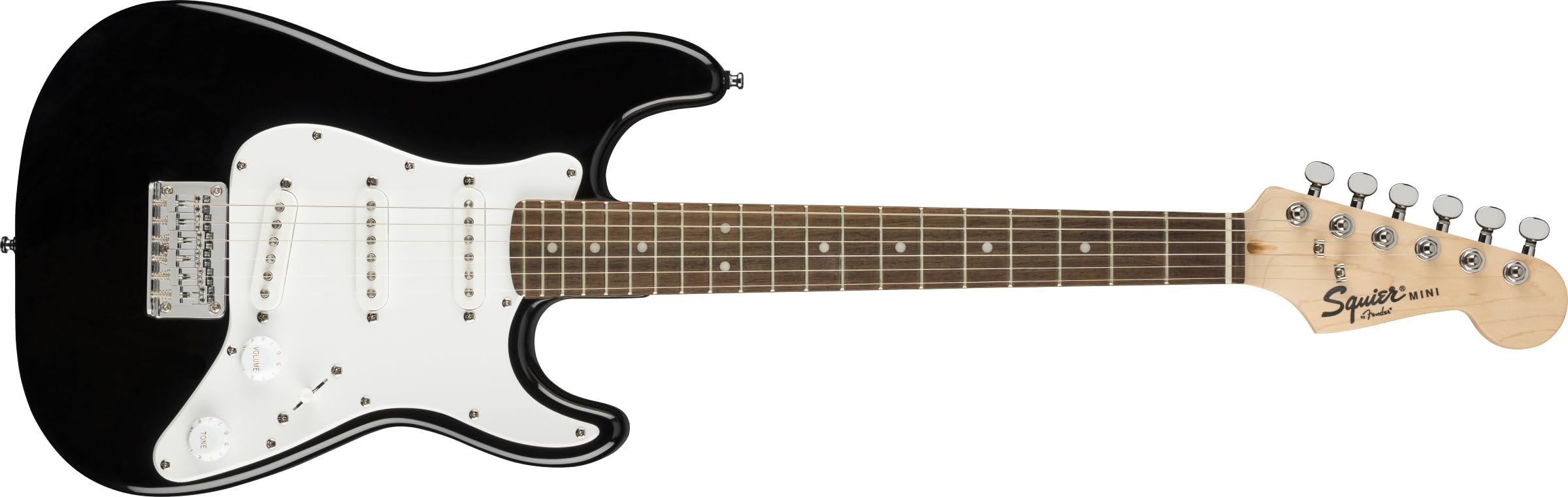 Squier by Fender エレキギター Mini Strat? Laurel Fingerboard Black ブラック ソフトケース付き|global研究所