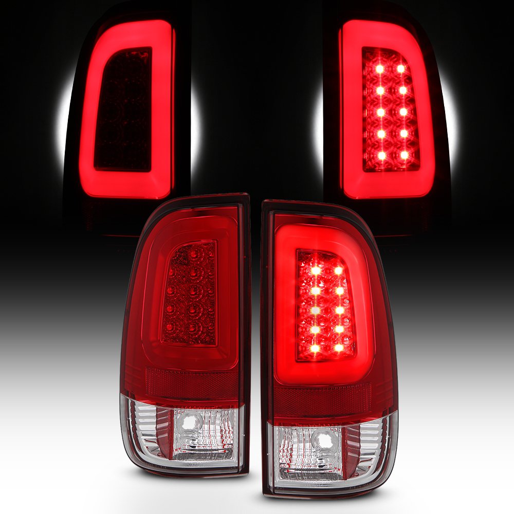 08-16 フォード F250 F350 F450 F550 スーパーデューティー LED チューブ レッドテールブレーキランプ 左ドライバー+右助手席用
