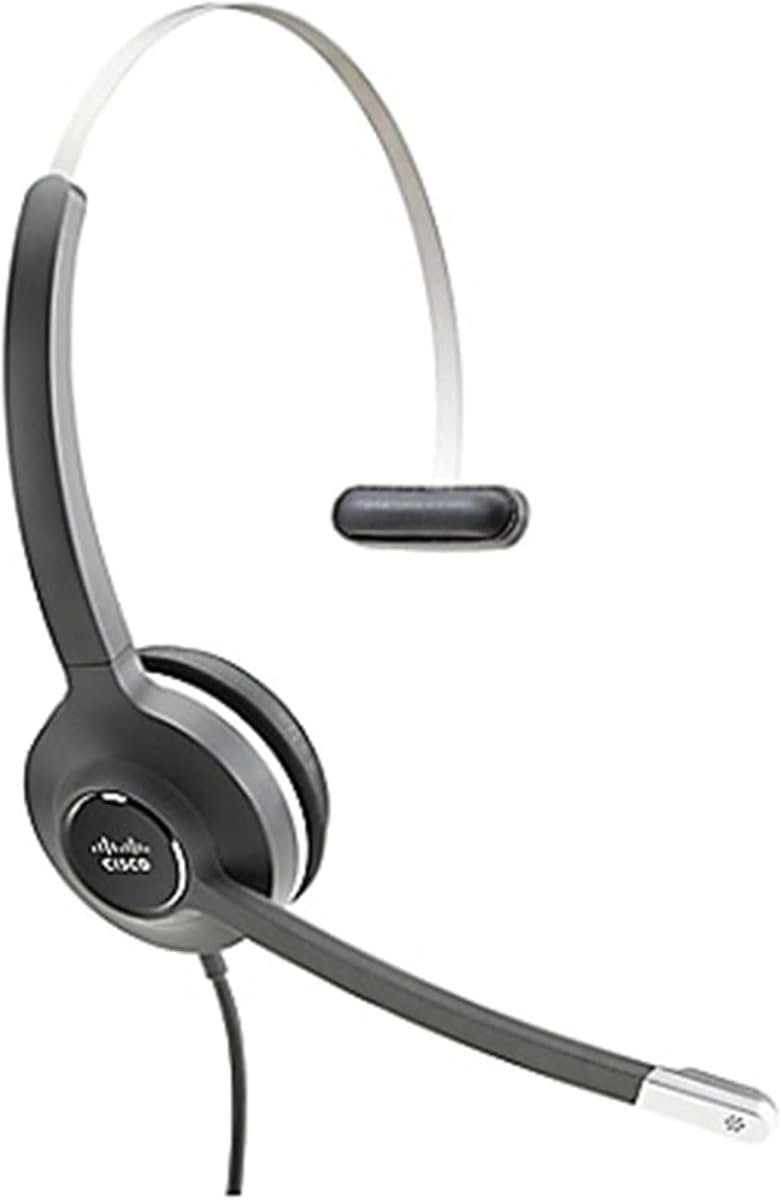 Cisco ヘッドセット 531 有線 シングル オンイヤー クイックディスコネクト、USB-Aアダプター付き、チャコール、2年間の限定責任保証(CP-HS-W-531-USBA\u003d)