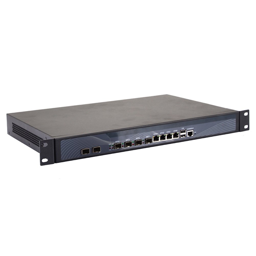 1U Cabinet Firewall Pfsense Mikrotik VPN Router Netowork Security Server 10 Ports 4 Lan 4 Gigabit SFP 2*10 Gigabyte SFP Z87 With Core I7 R19