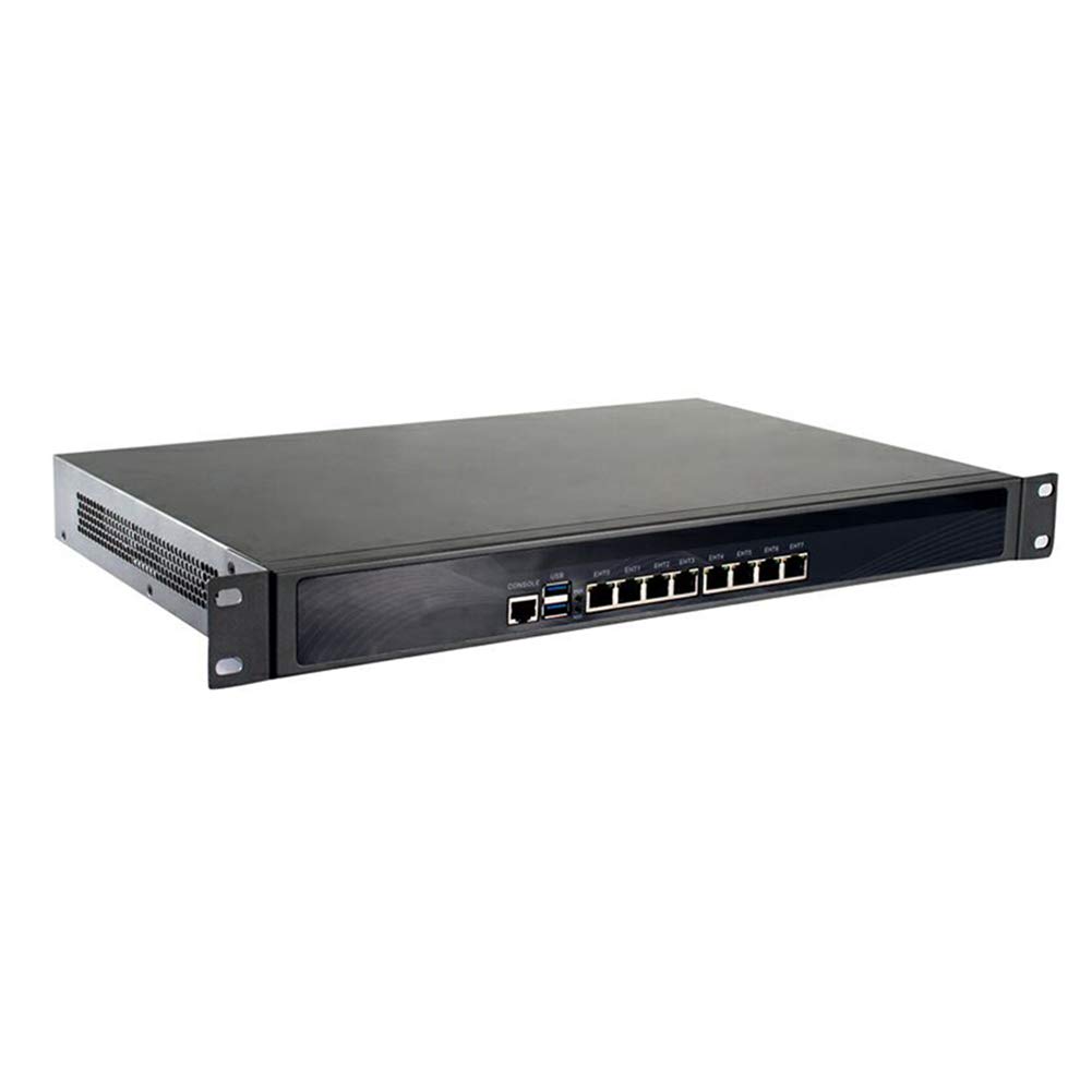 Firewall  VPN  19 Inch 1U Rackmount  Mikrotik  Pfsense  OPNsense  Network Appliance  Router PC  インテル Core I3 2328M / 2350M / 2367M  RS14  8 インテル LAN/2USB/COM/VGA/Fan  (8G RAM/128G SSD)