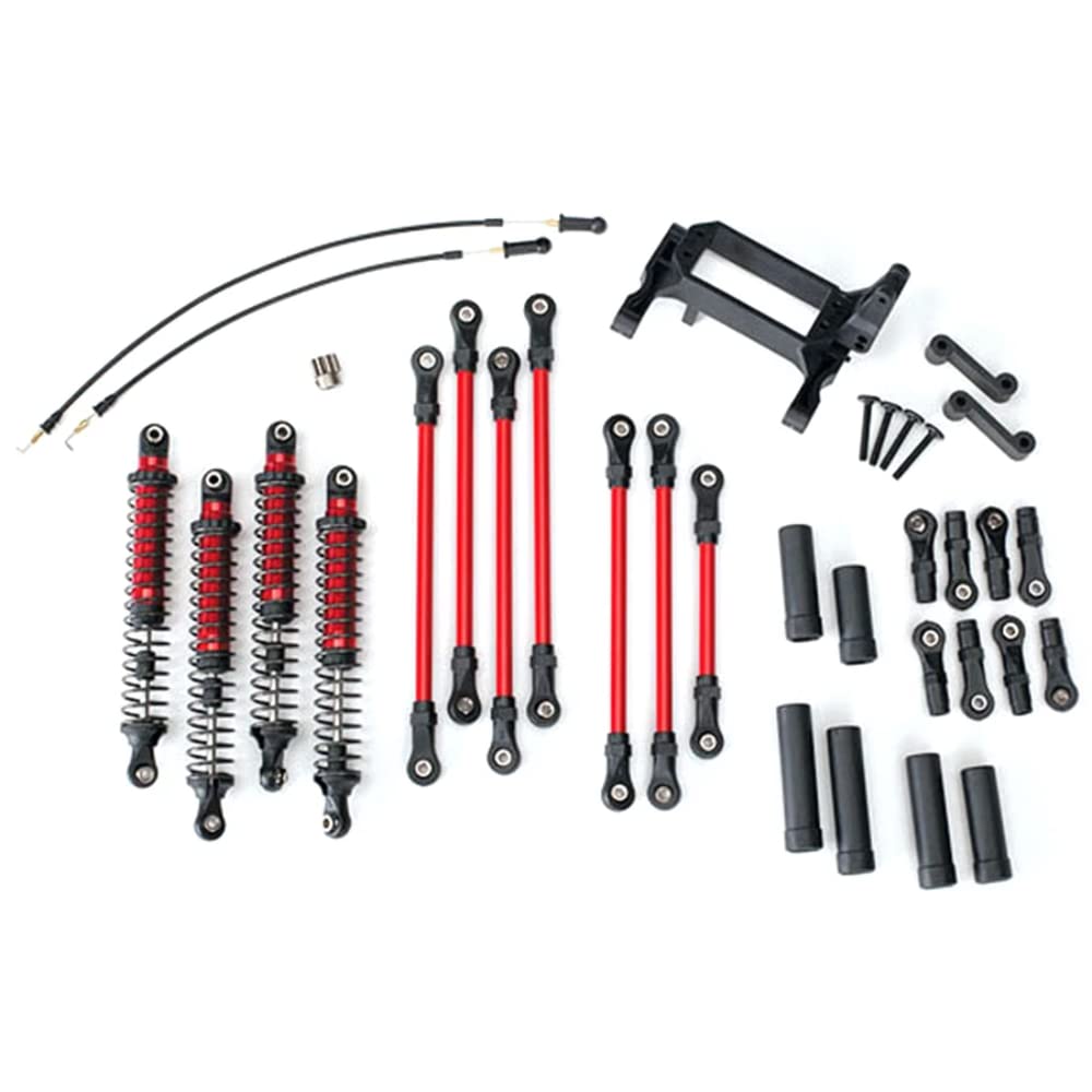 Traxxas 8140R TRX-4 ロングアームリフトキット、レッド｜global研究所
