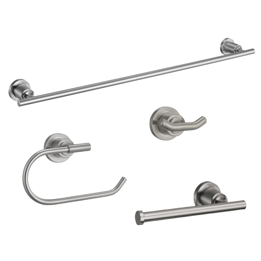 Design House 188656 Geneva バスルームアクセサリーキット 繻子Ｎｉ 4天下太平