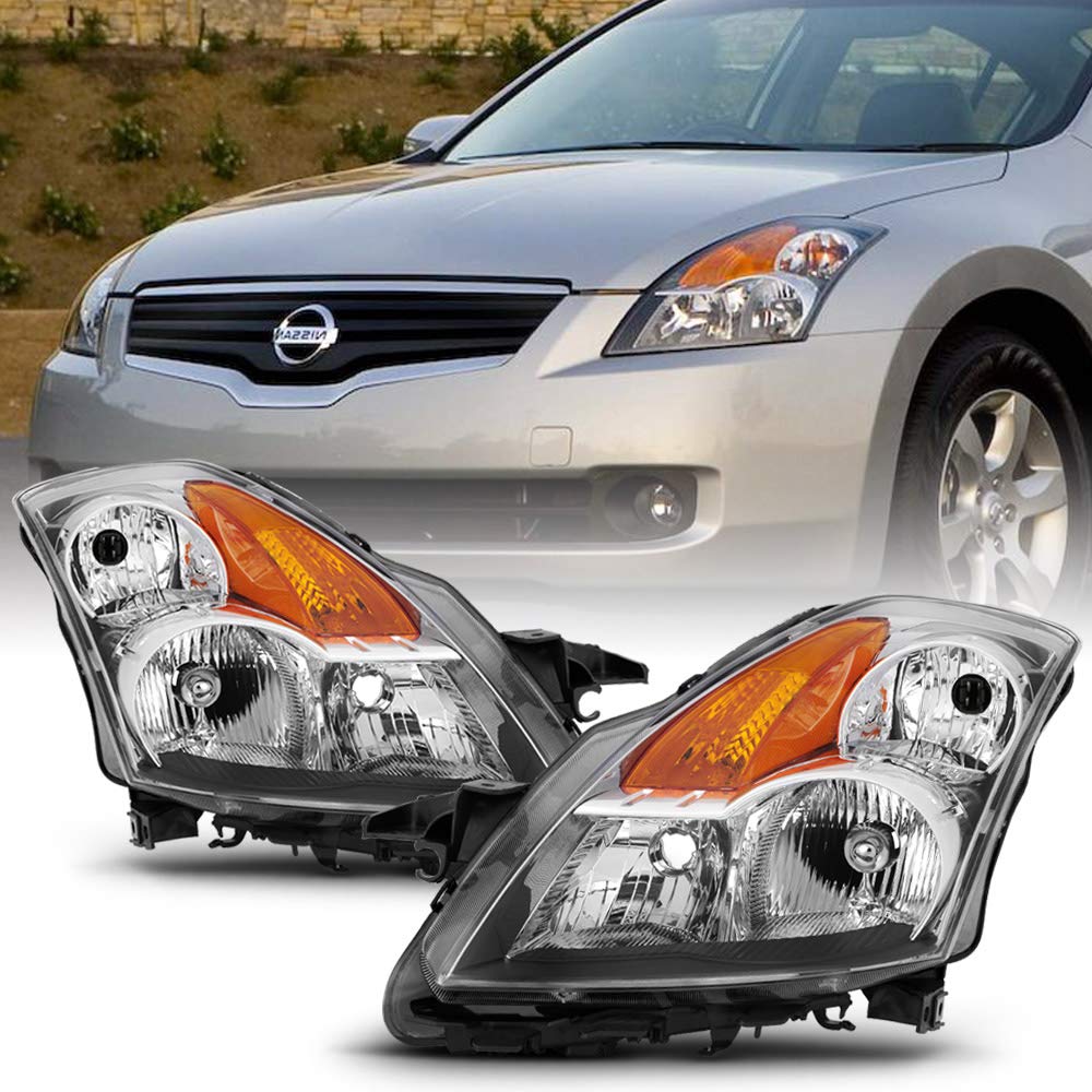 ACANII - 2007-2009 Nissan Altima 4ドアセダンクロームハウジングヘッドライト 交換用ドライバー+助手席側｜global研究所