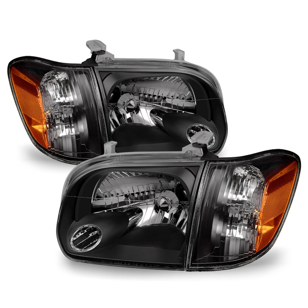 ACANII - For 2005-2006 Toyota Tundra Double | Crew Cab 2007 Sequoia Black Headlights w/Corner Lamps Driver + Passenger｜global研究所