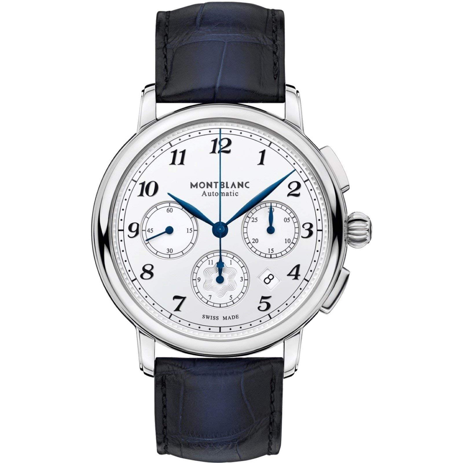 Montblanc orologio Star Legacy Chronograph 42粍 argento automatico acciaio 118514
