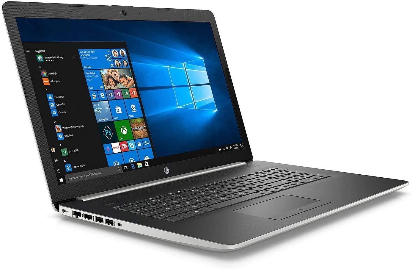2018 HP 17.3 Inch HD+ High Performance Laptop | Intel Core i5-8250U Quad Core | 16GB RAM | 256GB M.2 SSD+ 1TB HDD | Intel UHD Graphics 620| Webcam | Windows 10 | silver color|global研究所