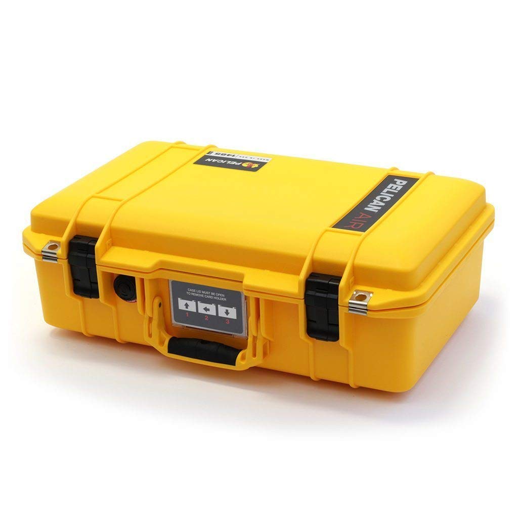 イエロー&ブラックのPelican 1485エアケース。フォーム付き。|global研究所