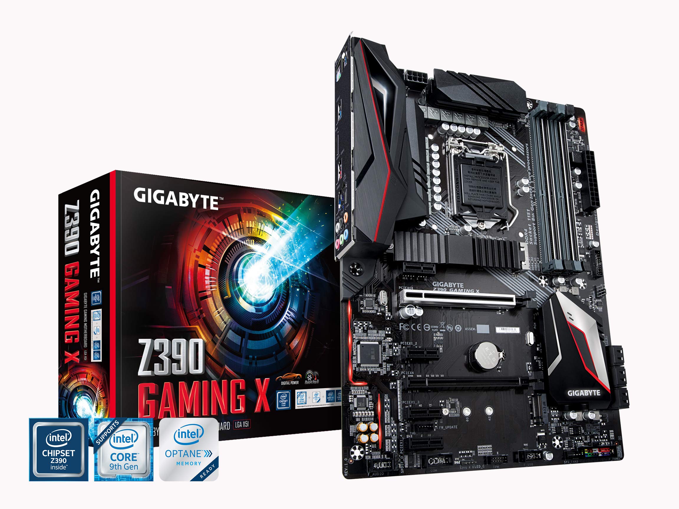 GIGABYTE Z390 GAMING X (Intel LGA1151/Z390/ATX/2xM.2/Realtek ALC892/Intel LAN/HDMI/ゲーミングマザーボード)。