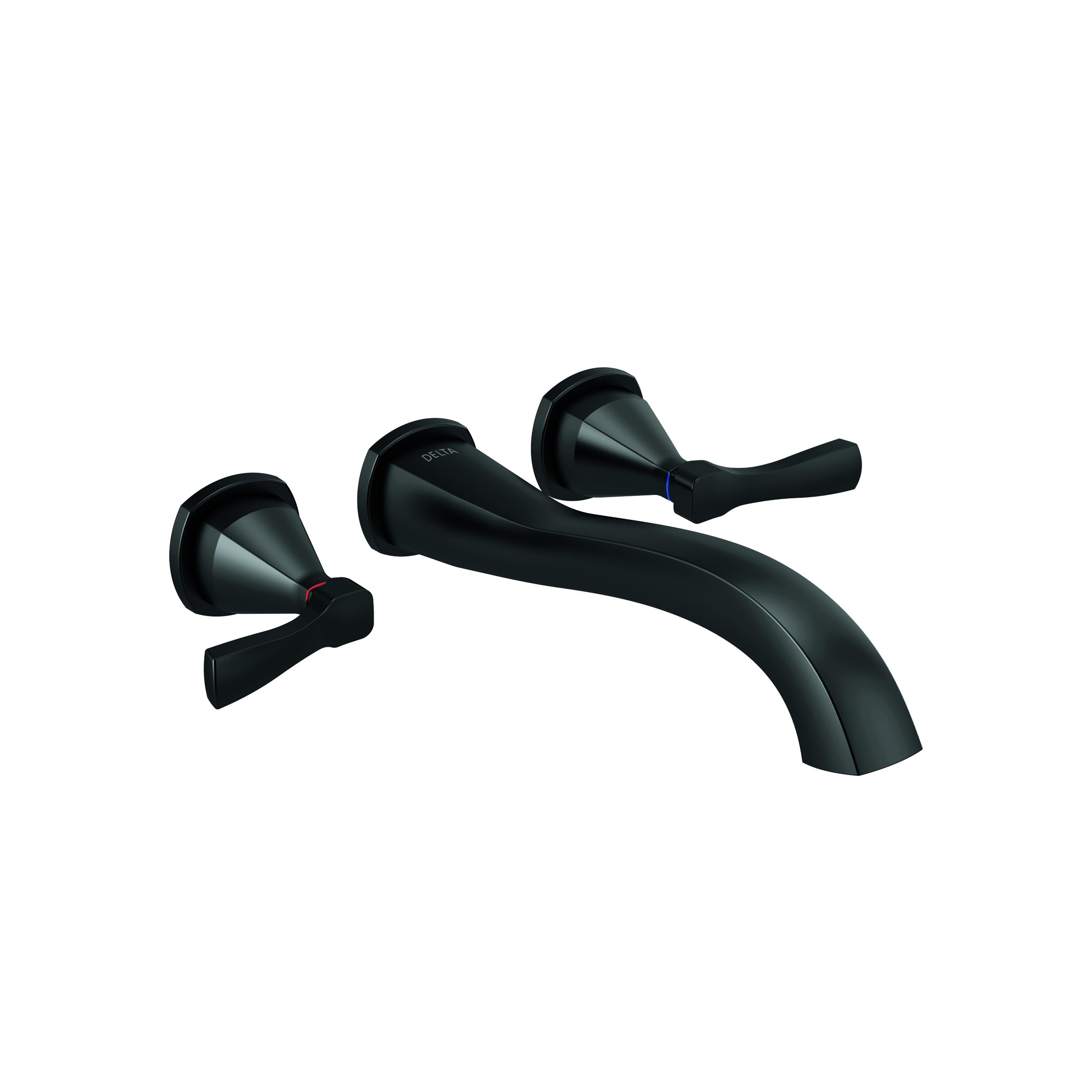 Delta Faucet T5776-BLWL 湯ぶねフィラー 壁打っ付け式 つや消し黒いこと