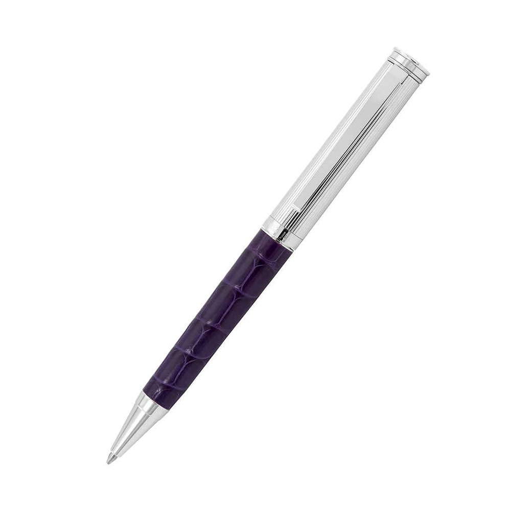 Georg Jensen 別注 パープル アリゲーターボールペン パソコン・周辺機器-PCサプライ・消耗品-インクカートリッジ
