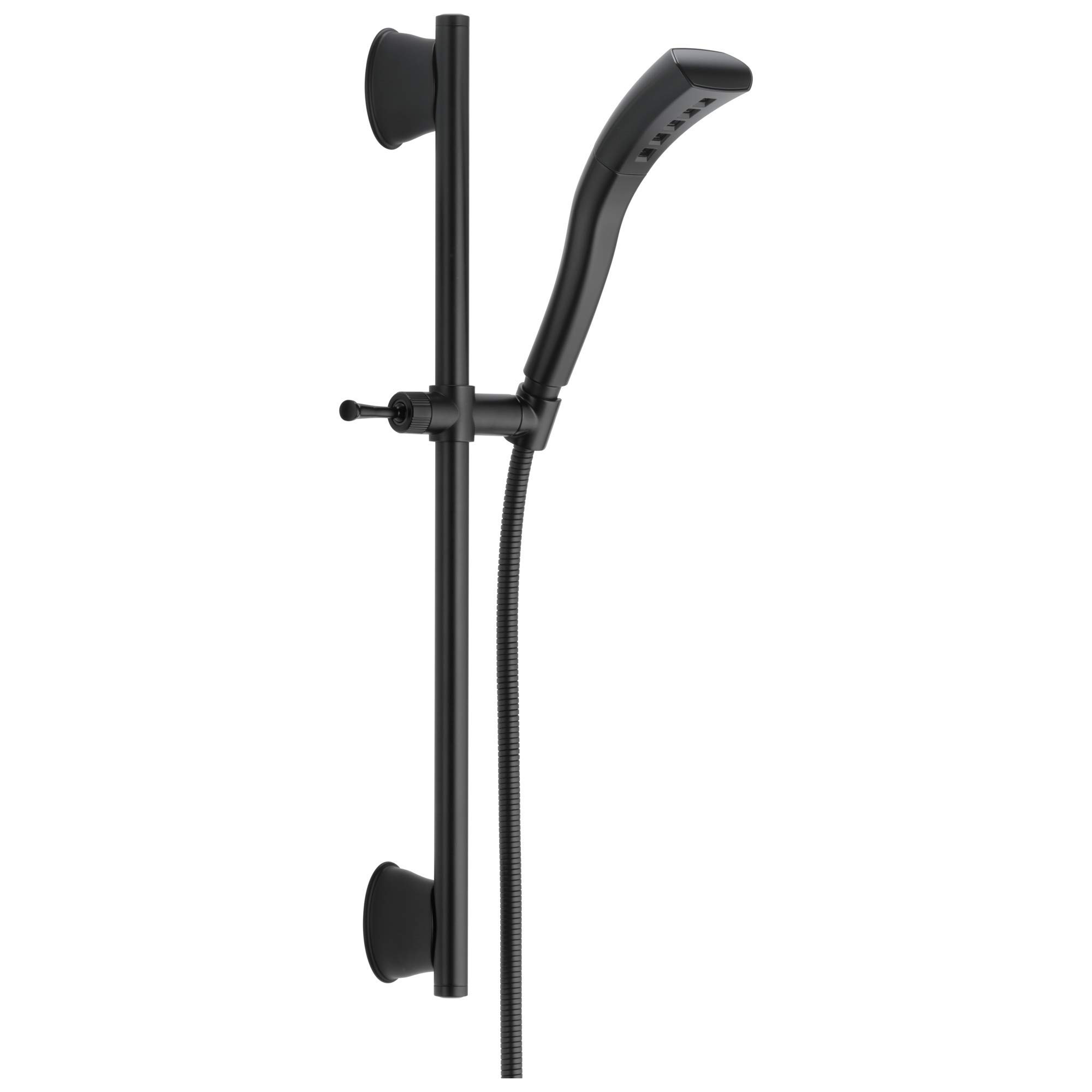 DELTA FAUCET 51579-BL シングルしつらえる H2Okinetic 横すべり赤ちょうちん 御手々シャワー つや消し黒いこと