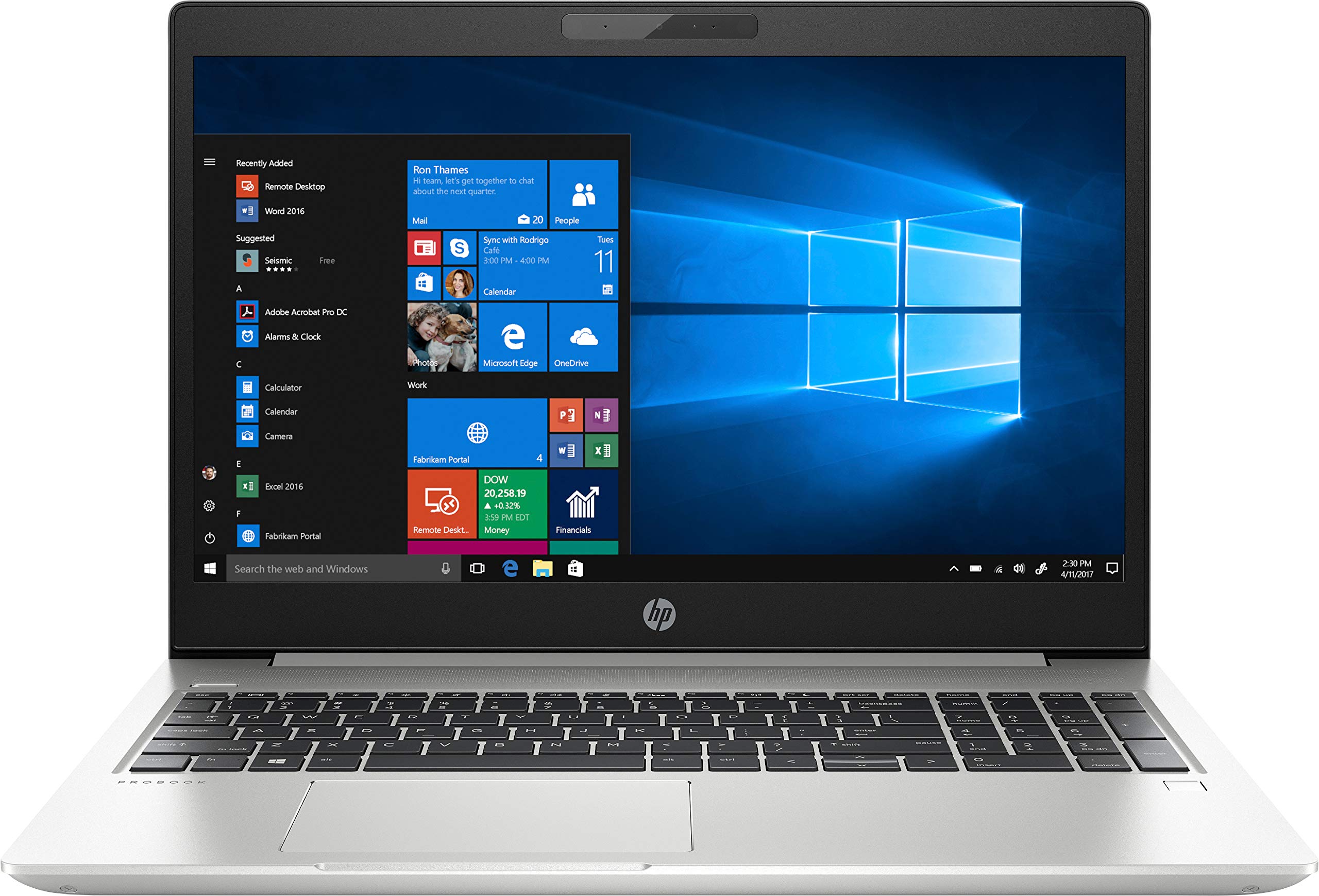 HP ProBook 450 G6 15.6 LCD Notebook - Intel Core i7 (8th Gen) i7-8565U Quad-core (4 Core) 1.80 GHz - 16 GB DDR4 SDRAM - 256 GB SSD - Windows 10 Pro 64-bit (English) - 1920 x 1080 - Natural Silve