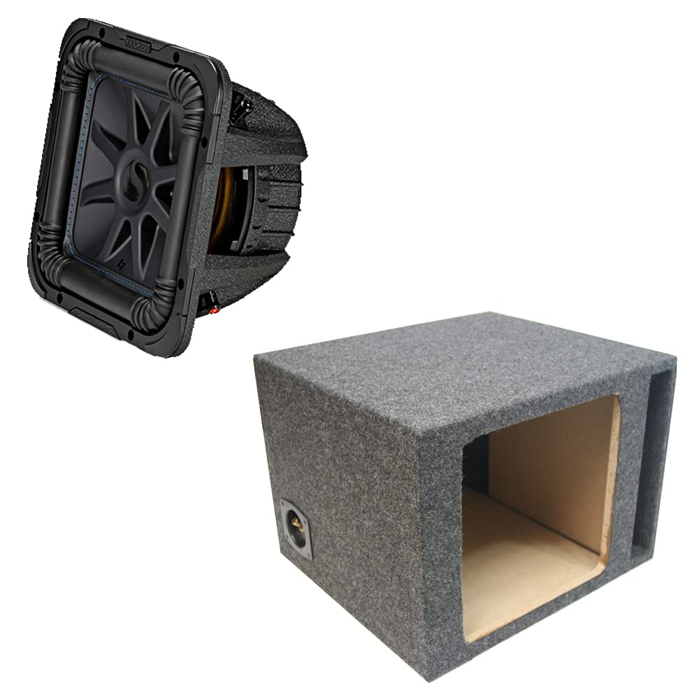 Kicker 44L7S104 Solo-Baric 10スクエア L7 デュアル 4-Ohm サブおよびASC 110SQV シングルサブボックスエンクロージャー