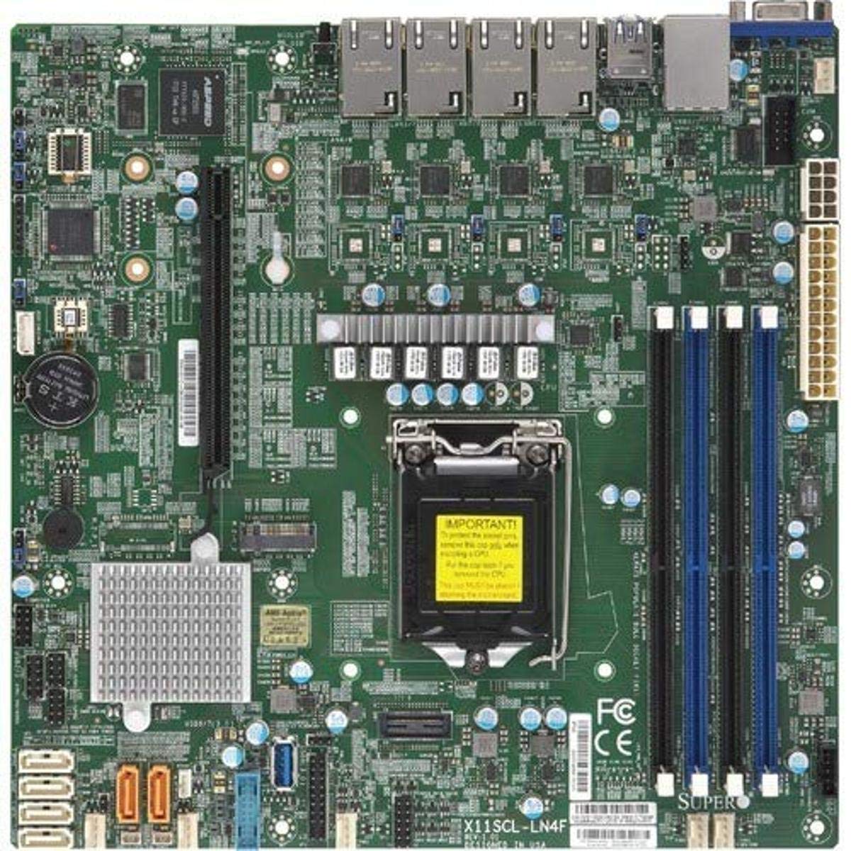 SUPERMICRO - マザーボード MBD-X11SCL-LN4F-O E-2100 LGA1151 C242 128GB DDR4 PCI Express microATX リテール｜global研究所