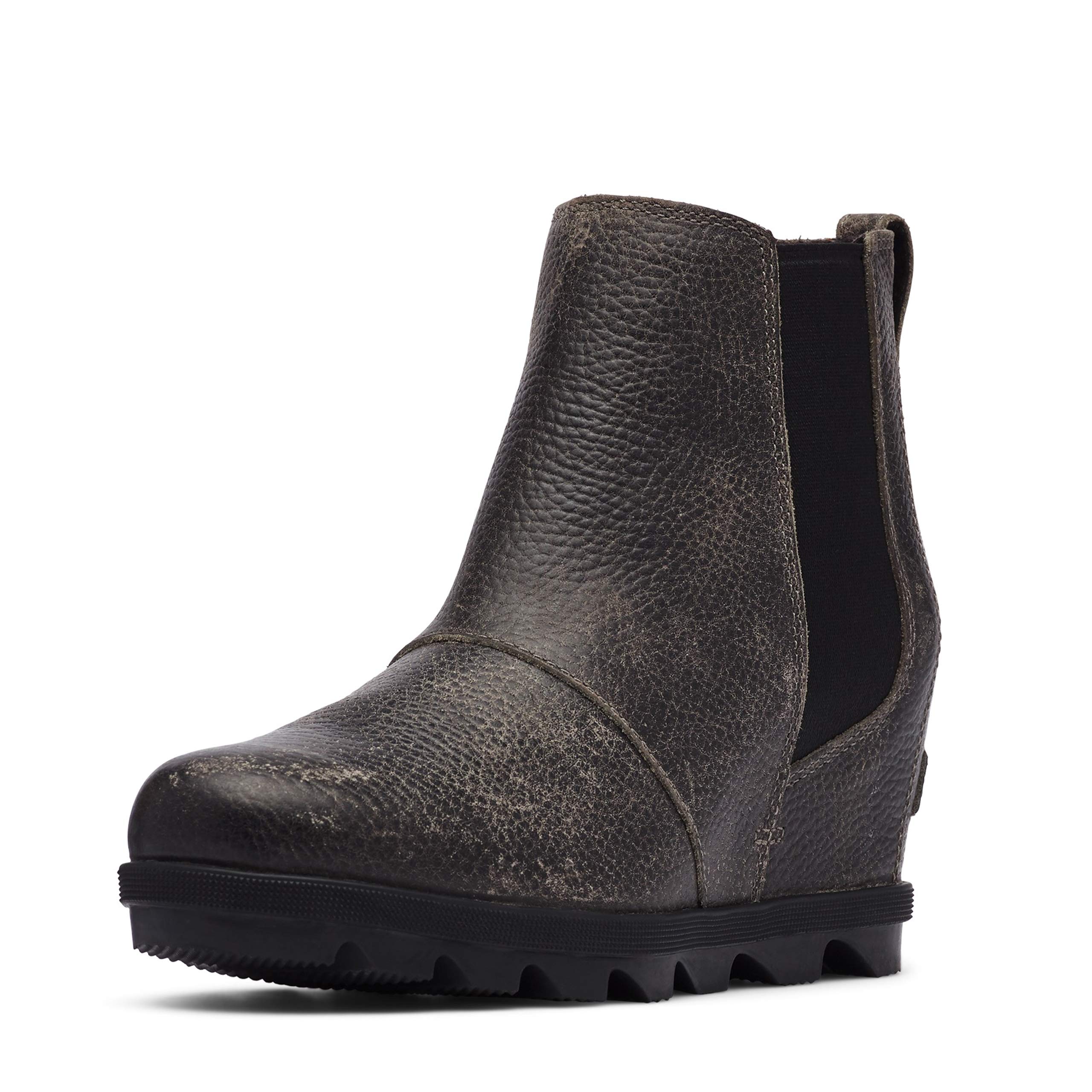 SOREL - レディース Joan of Arctic Wedge II チェルシー レザー スエード アンクルブーツ Quarry 1 6.5 29,484円