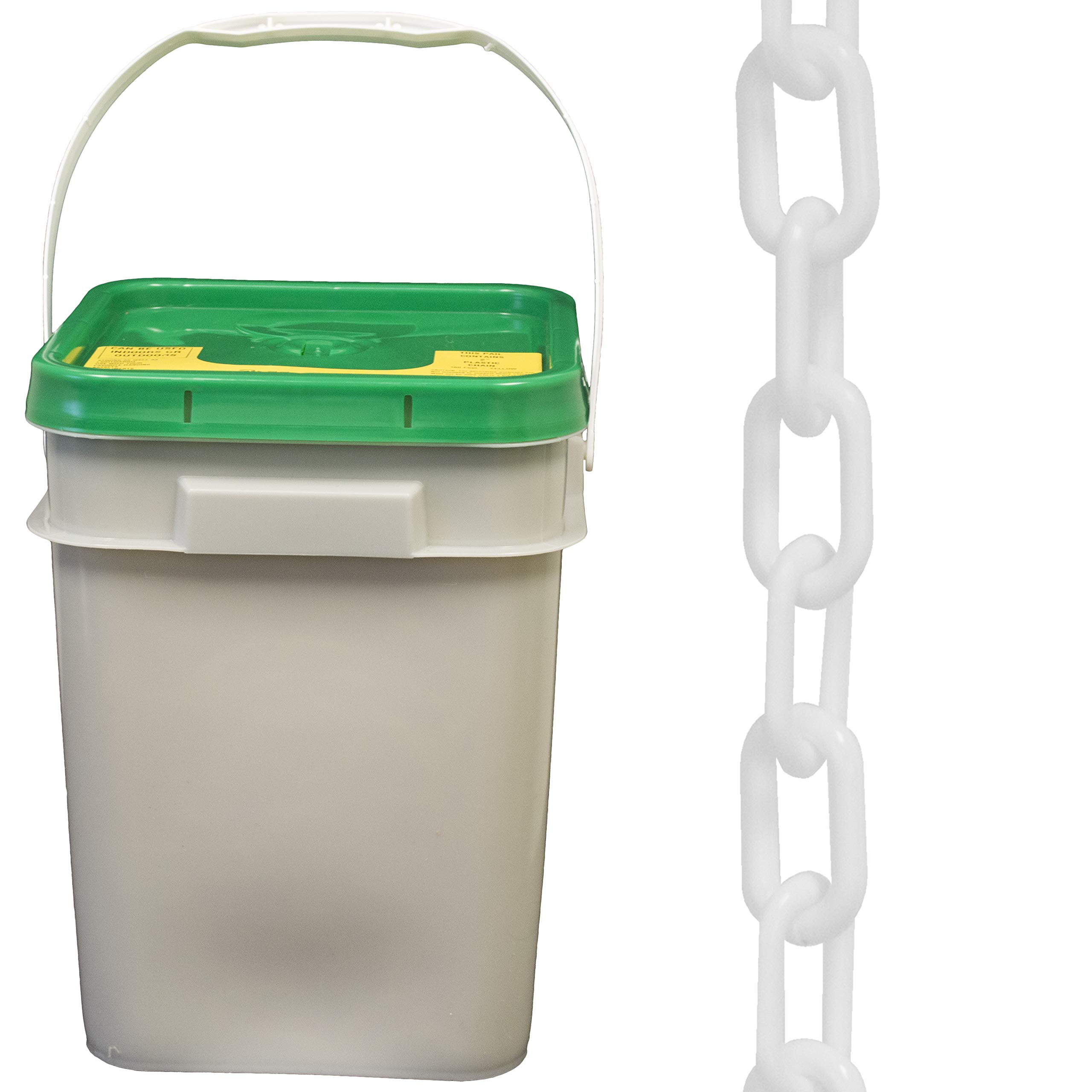 Mr. Chain プラスチックバリアチェーンペール ホワイト リンク直径1.5インチ 長さ300フィート (30001-P) 32,751円