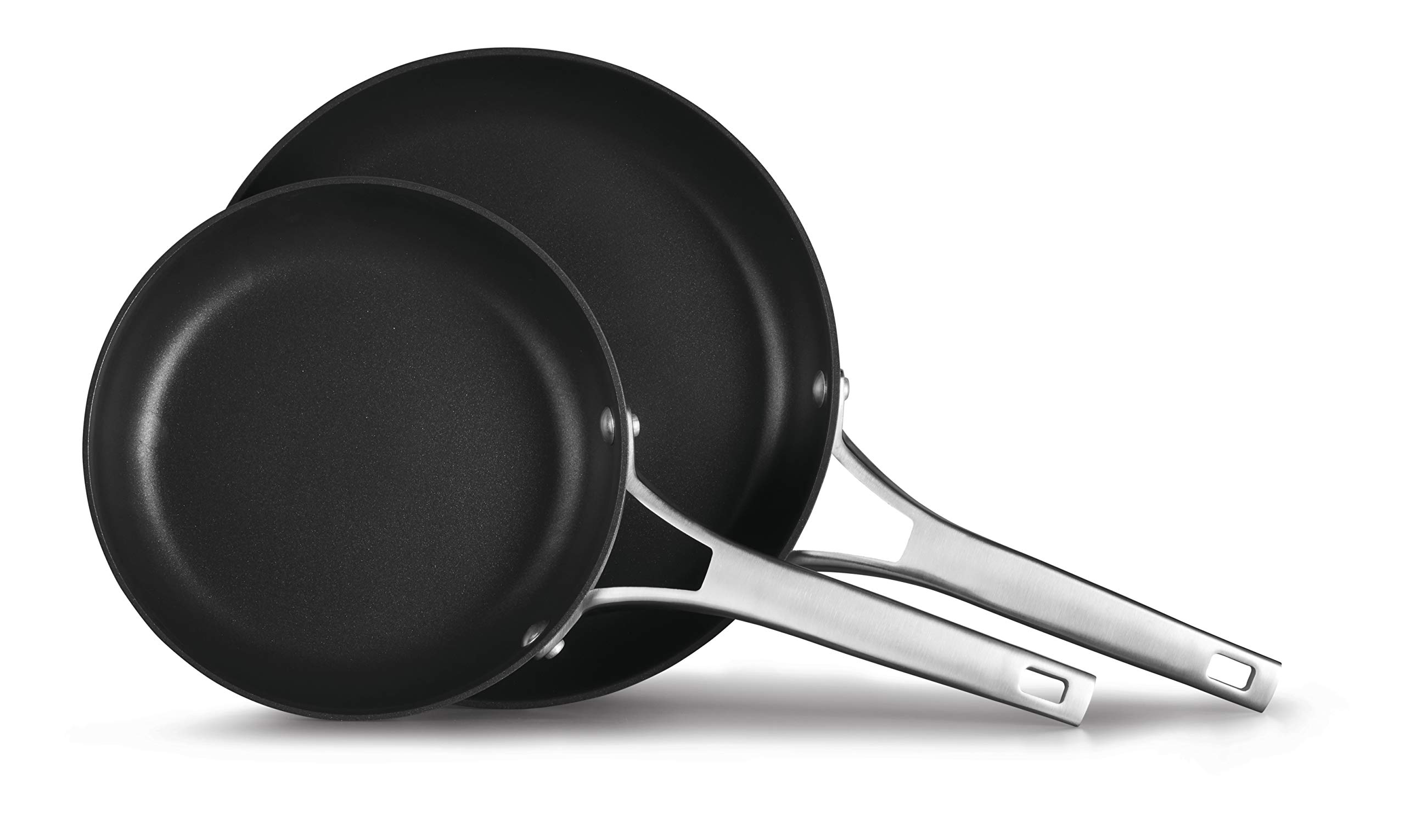 Calphalon 2029637 Premier Hard-Anodized Nonstick 2-Piece 8 10-Inch Frying Pan Set  8/10 Combo  Black 141［並行輸入］