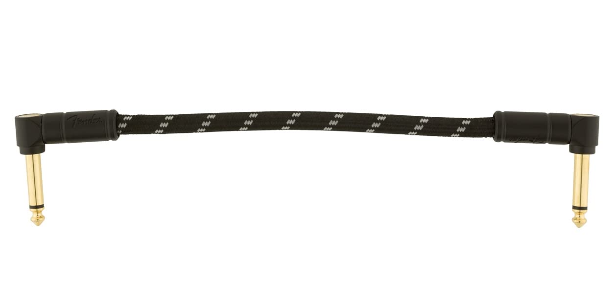 Fender シールドケーブル Deluxe Series Instrument Cables (Bowl of 20) Angle/Angle 6 Black Tweed 08