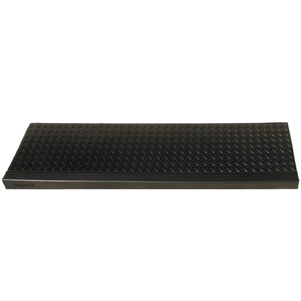 Rubber-Calダイヤモンドプレート商業用ステップマット 2サイズ展開 10x36 ブラック 10-104-014-6pk|global研究所