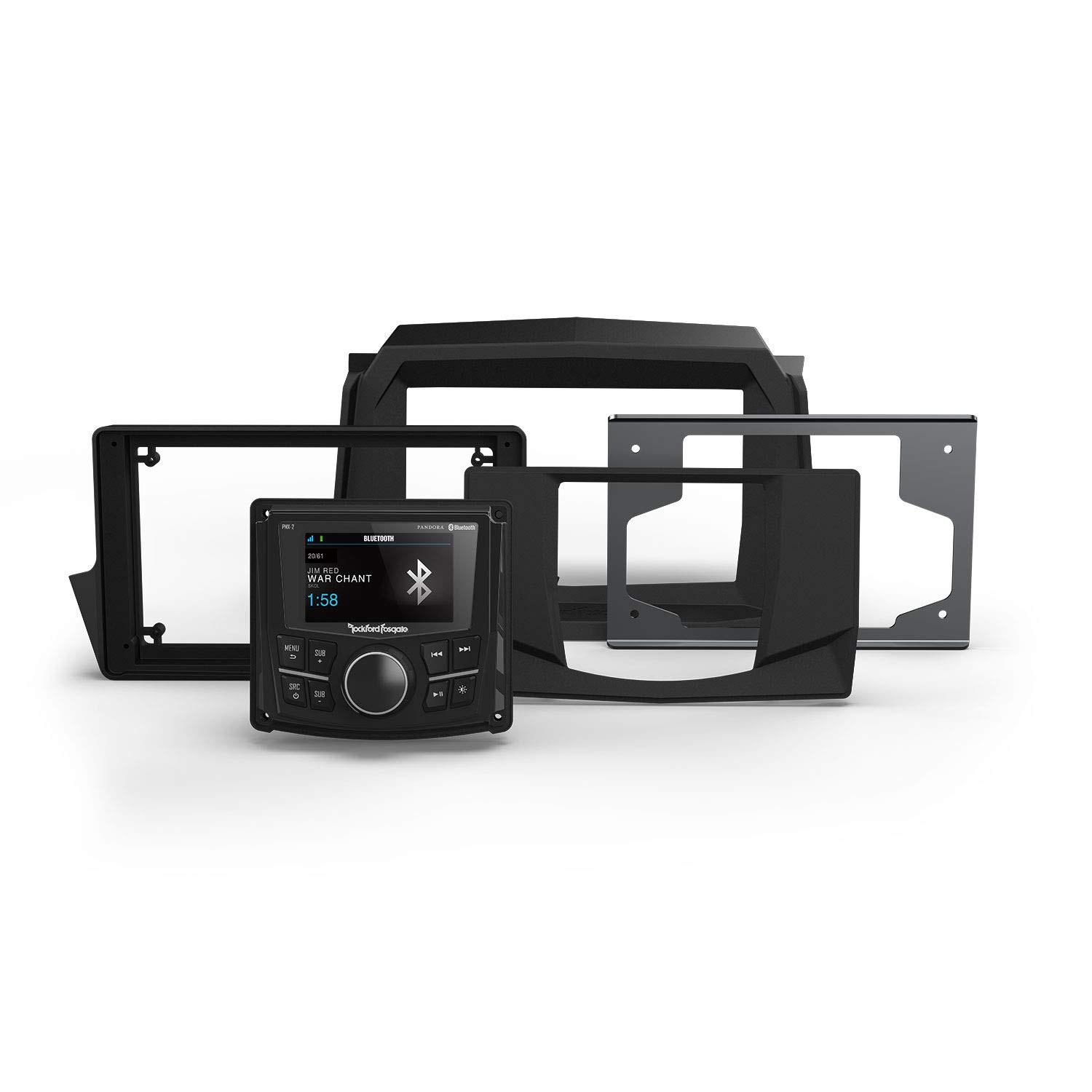 Rockford Fosgate RZR14-STAGE1 ステレオ一揃いの道具 Polaris RZR模範例 (2014-2019) 用