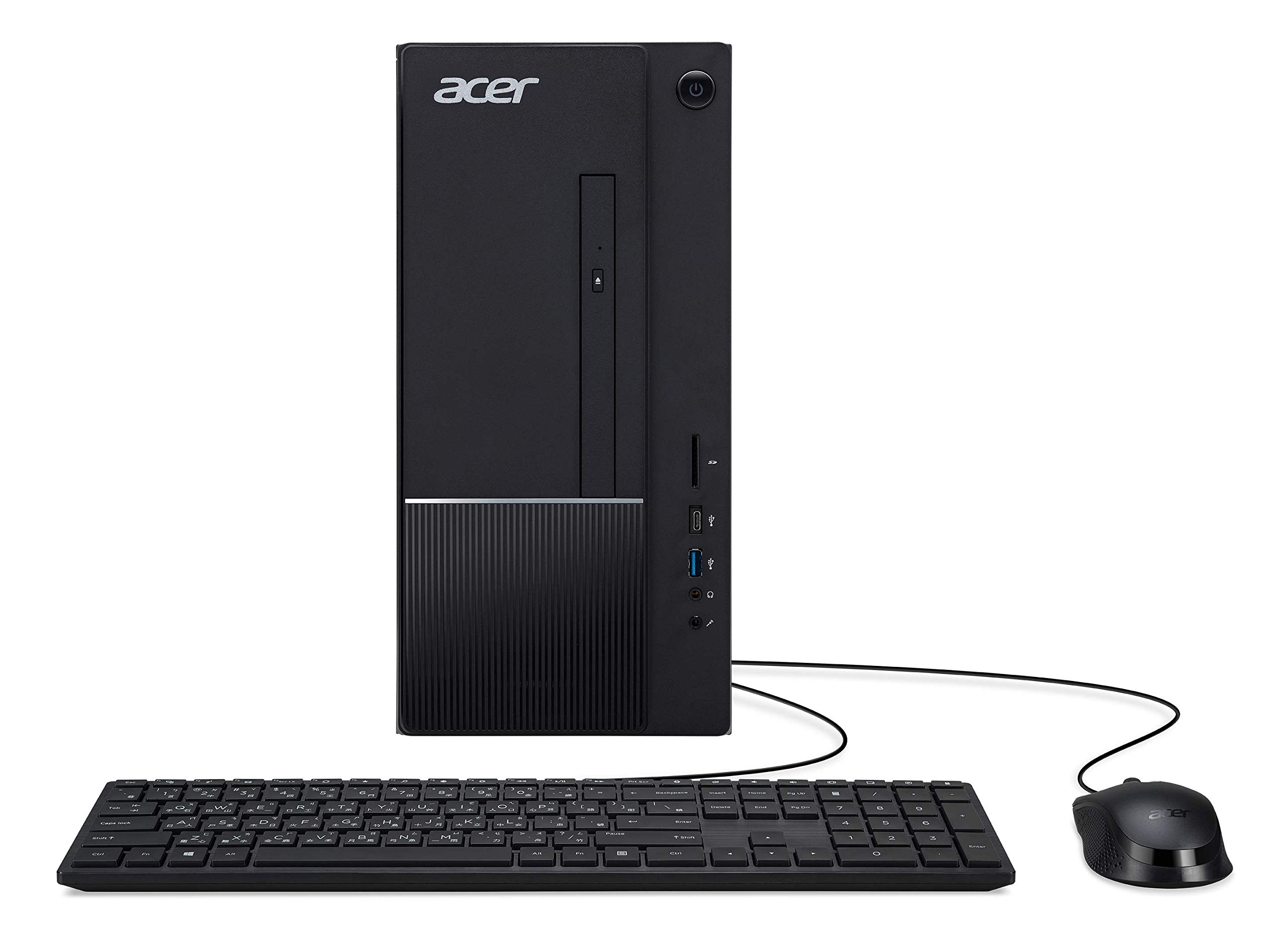 Acer Aspire TC-875-UR12 デスクトップ 第10世代 Intel Core i5-10400 6コアプロセッサー 8GB 2666MHz DDR4 1TB 7200RPM ハードドライブ 8X DVD 802.11ax WiFi 6 USB 3.2 Type C Windows 10 Home|global研究所