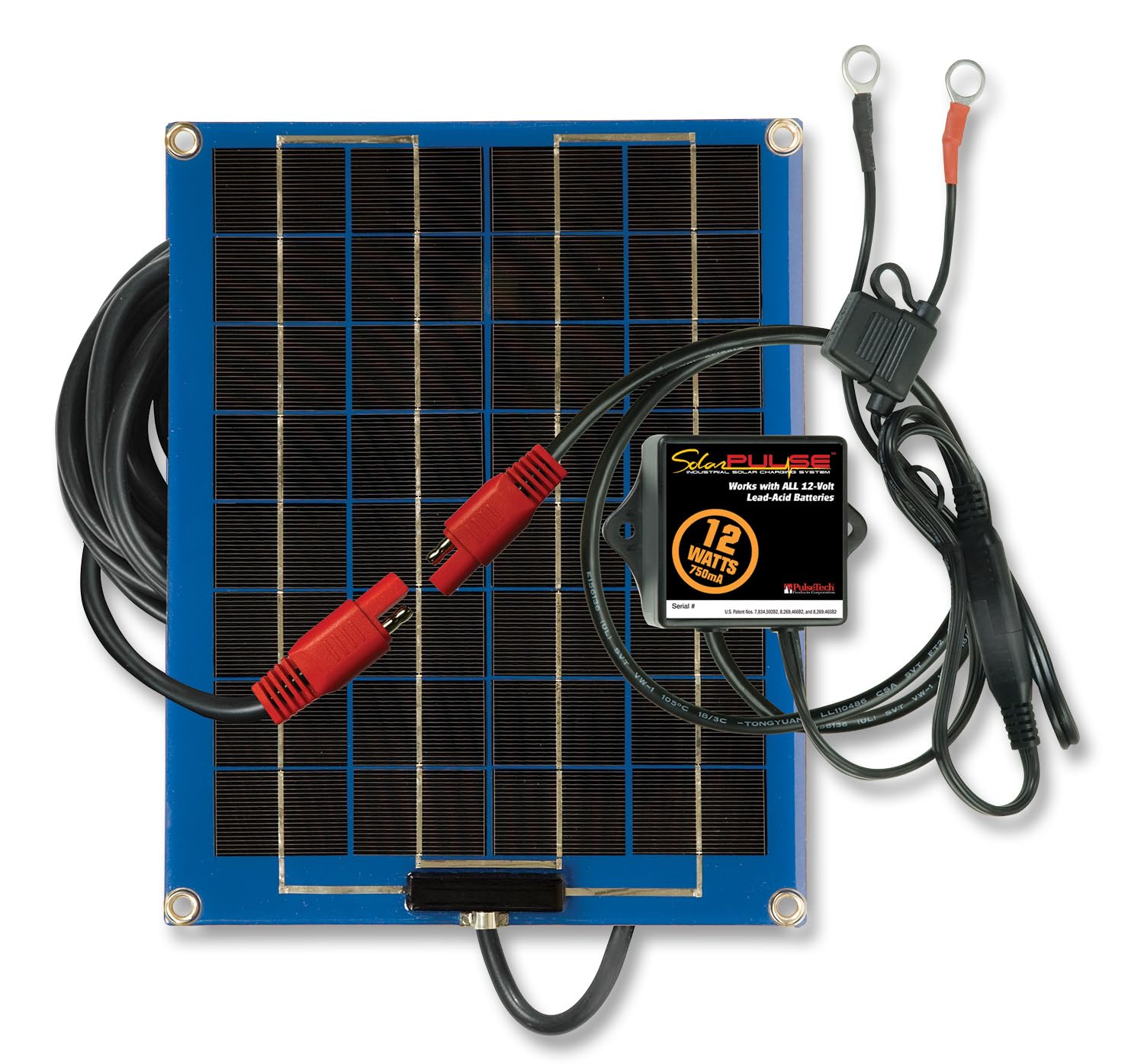 PulseTech SolarPulse SP-12 ソーラー蓄電池申し受ける器検査と修理、12ワット、青色