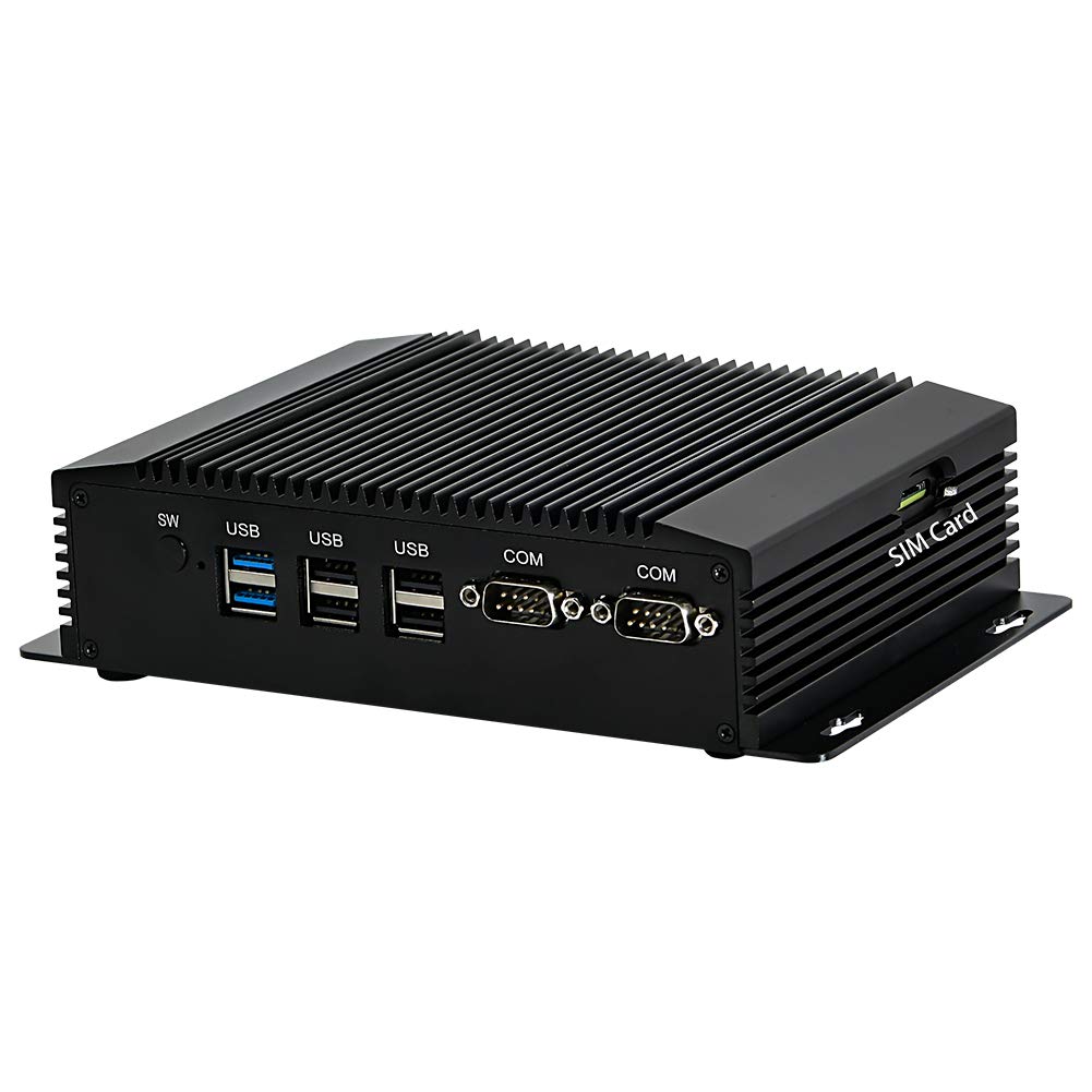 Industrial Computer  Fanless Mini マイコン  Embedded IPC  J1900 N3510 N3520  Windows 11 or リナックス Ubuntu  HUNSN BM18  Watchdog  GPIO  WOL  VGA  HDMI  2 x ローカルエリアネットワーク  2 x RS232 422 485  4G ランダムアクセス記憶装置  64G SSD