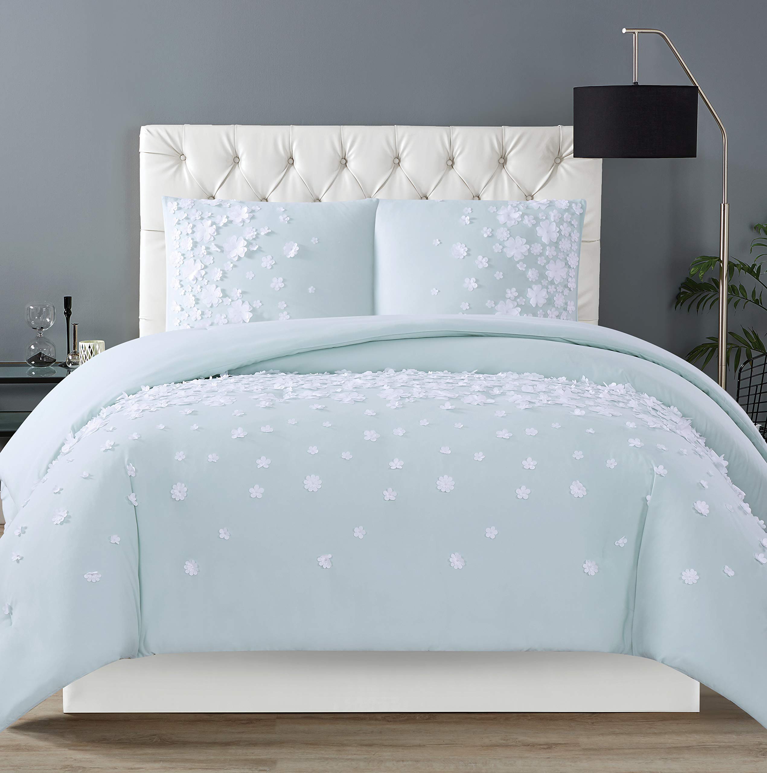 Christian Siriano 紙吹雪フラワー羽毛布団セット キング ミント 27,314円