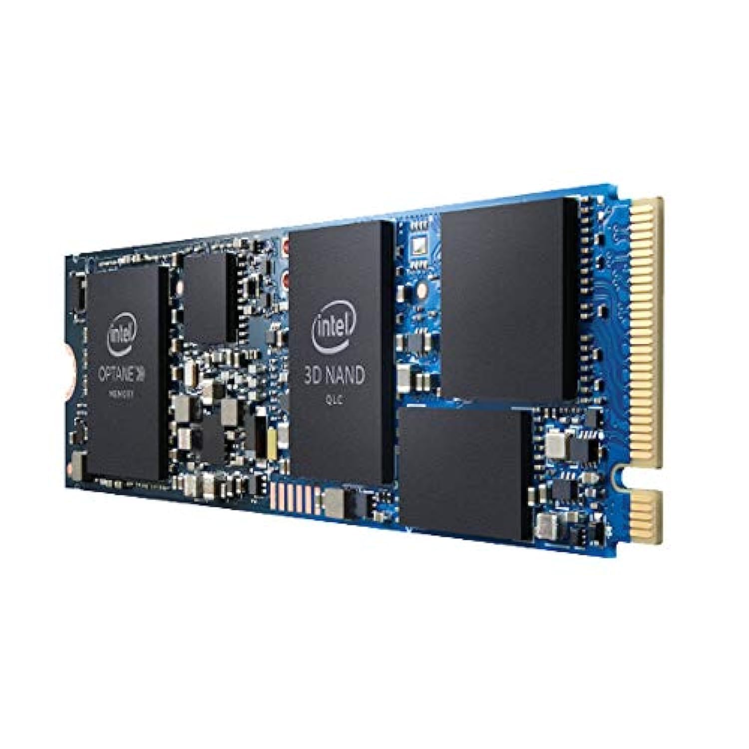 1TB SSD + 32GB Optane Memory Intel インテル H10 内蔵型 M.2 PCIe3.0 x4 NVMe 2280 3D QLC 3D XPoint採用 R:2400MB/s W:1800MB/s バルク HBRPEKNX0203A01｜global研究所