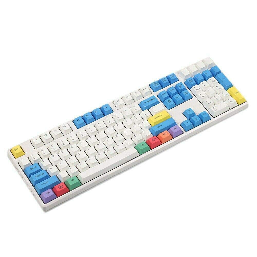 87/104/108 キーチョーク PBT キーキャップ レーザー 半透明 バックライト キーキャップ ANSI OEM チェリー MX ゲーミング メカニカルキーボード トップ/サイド/ノンプリント (108キー、トッププリント)