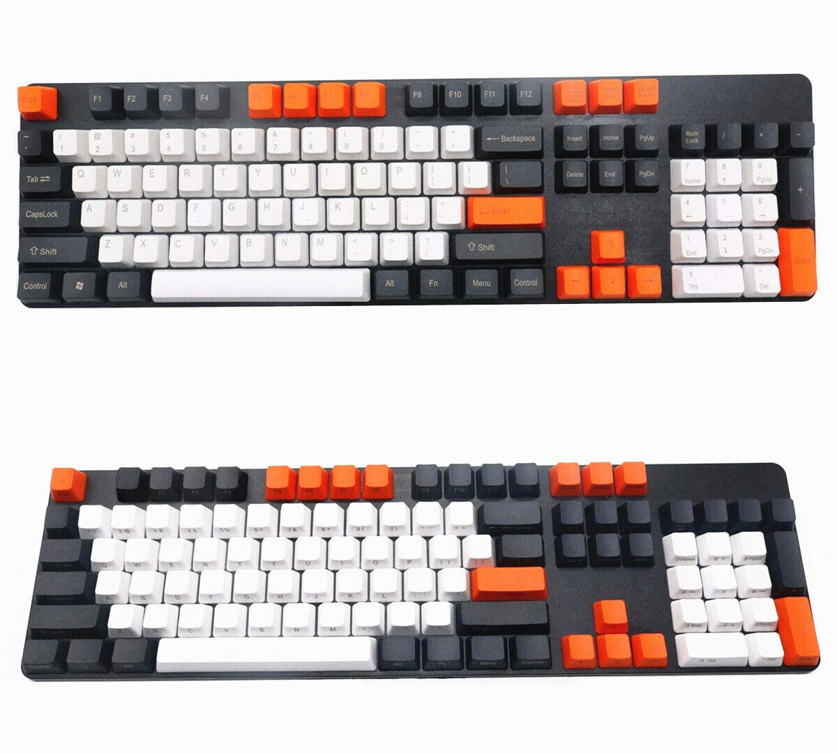 104キー 厚みのあるPBTレーザーダブルホットキーキャップ OEMプロファイルキーセット チェリーMX RGBメカニカルキーボードゲーム交換用