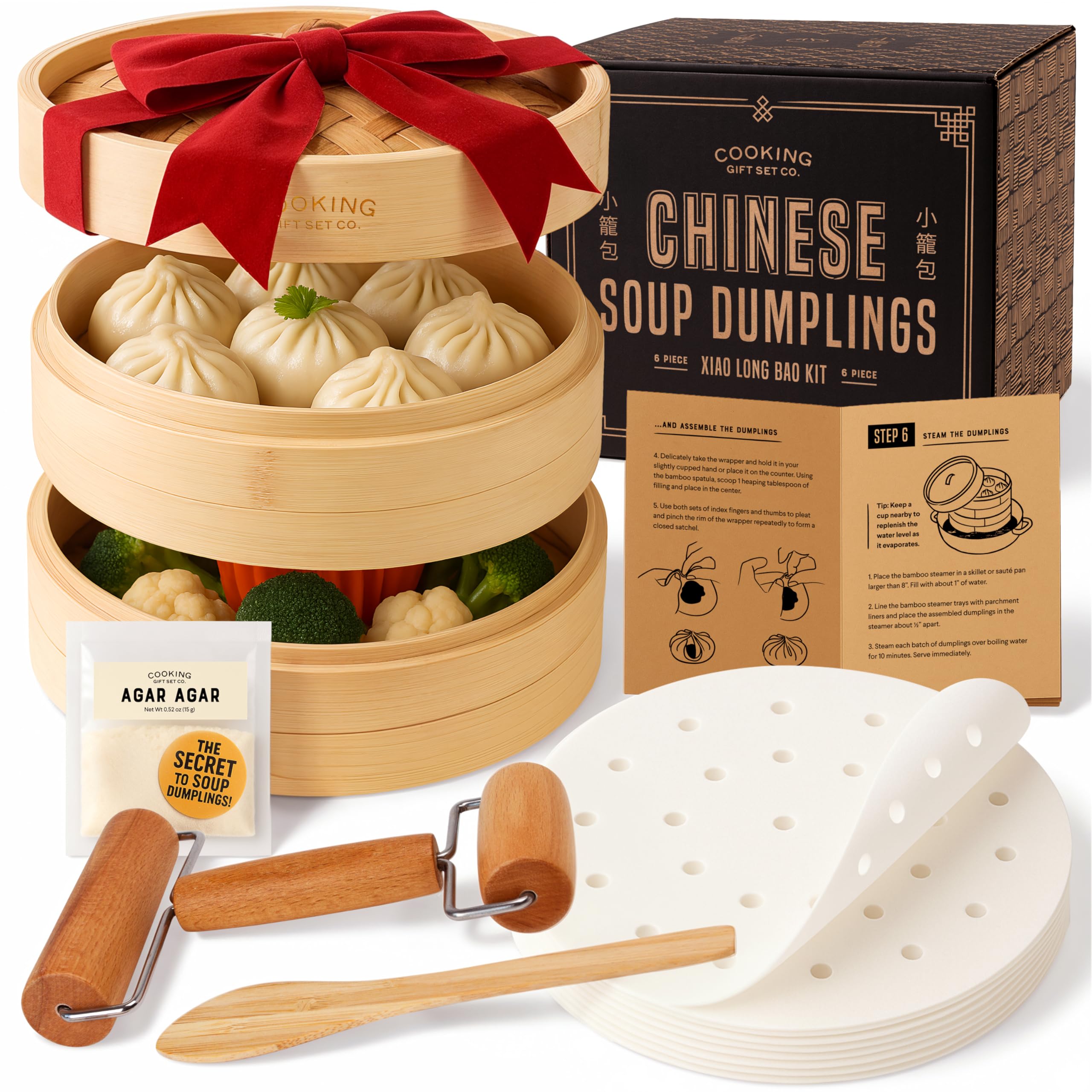 Cooking Gift Set Co. | Original Chinese Soup Dumpling Kit | Chef Gifts for Men and Women | Food & Beverage Gifts for Friends & Family Unique Gifts for Cooks | Cooking Gifts for Sister or Brother