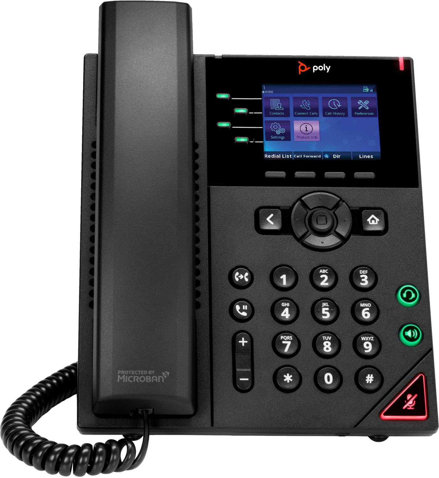 Polycom OBI Edition VVX 250 4-Line Desktop IP Phone (2200-48822-025) Power Supply Not Included