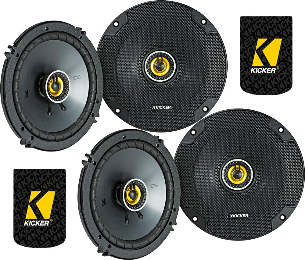 KICKER 46CSC654 - CS-シリーズ CSC65 6.5インチ(160mm) 同軸スピーカー2組、4オーム(2ペア)。｜global研究所