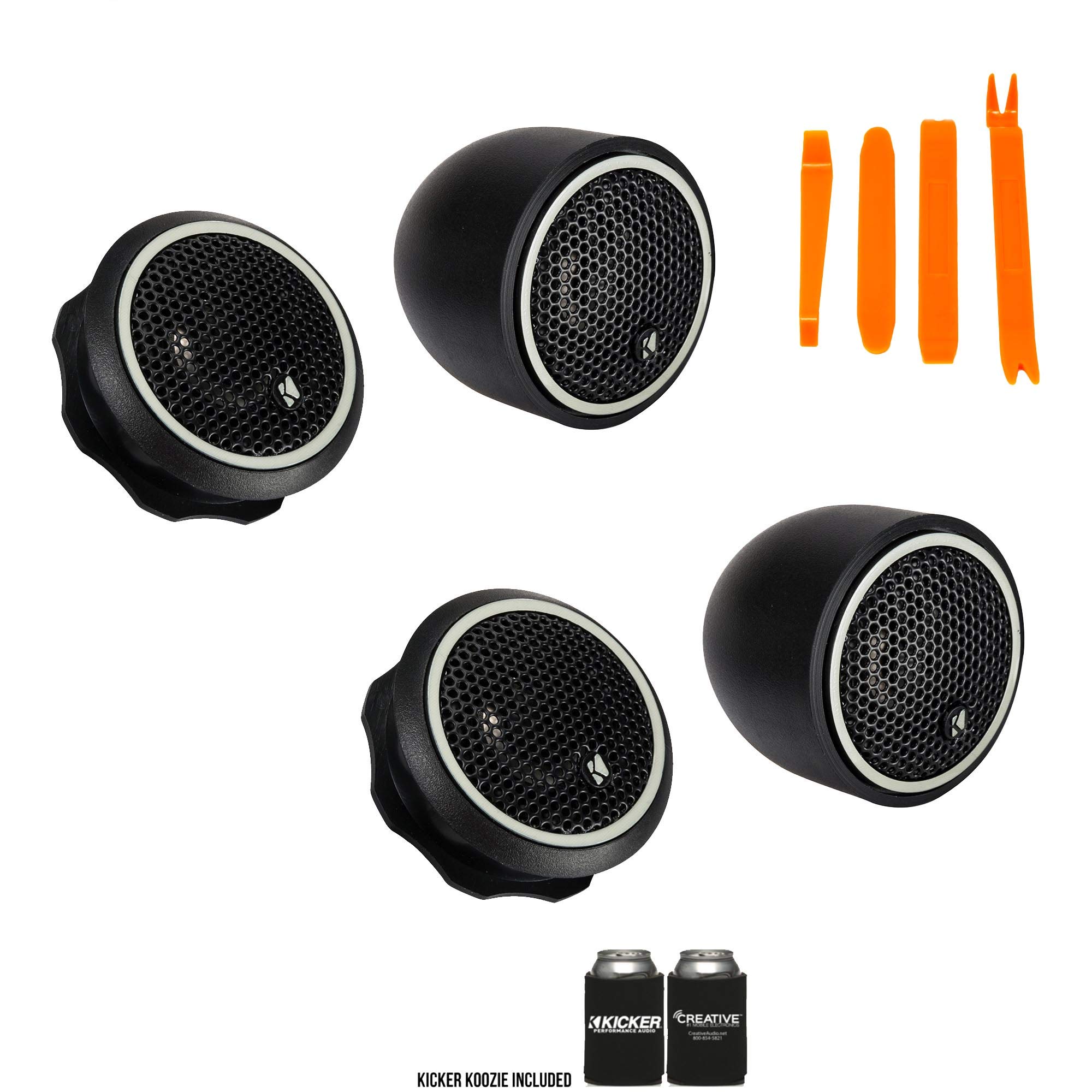 Kicker 46CST204 - CS-続きもの CST20 2組 クロスオーバー付き添い人.75in(20粍)ツイーター、4オーム(2組)。