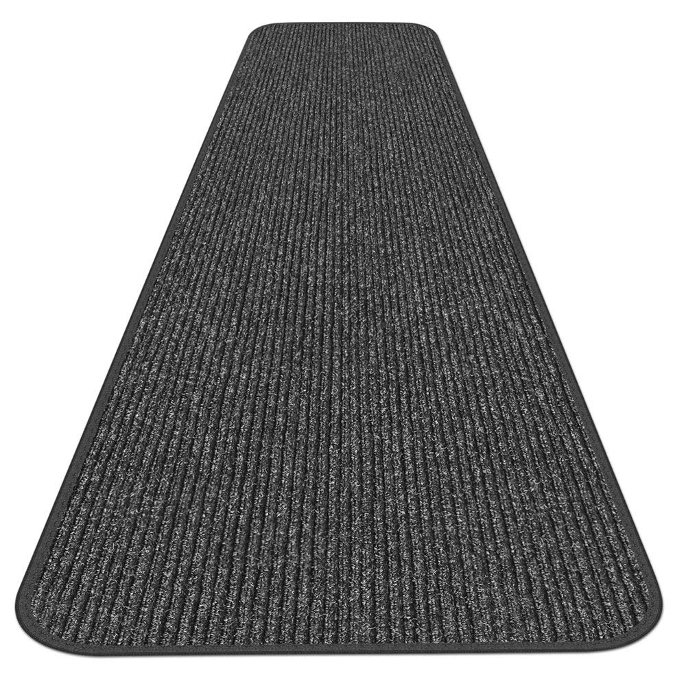 House Home & More 滑り止め 高耐久カーペットランナー チャコールブラック 4-feet X 10-feet ブラック 764842724585｜global研究所
